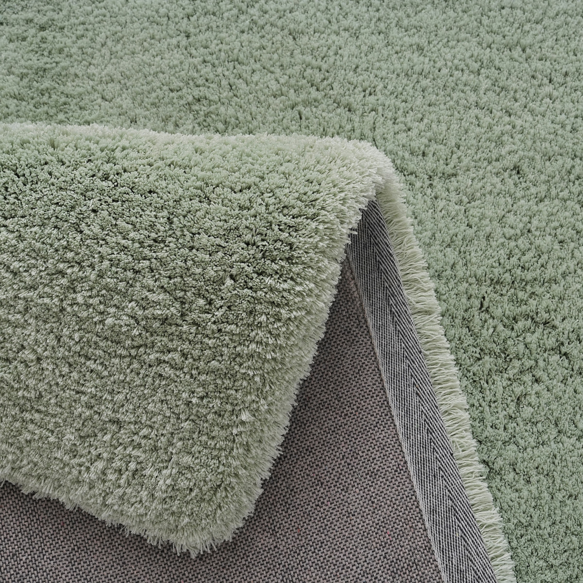 my home Hochflor-Teppich »Microfaser Teppich Magong, besonders weich, sehr feiner Flor«, rechteckig, 25 mm Höhe, uni, Wohnzimmer, Schlafzimmer, Kinderzimmer, auch rund und als Läufer