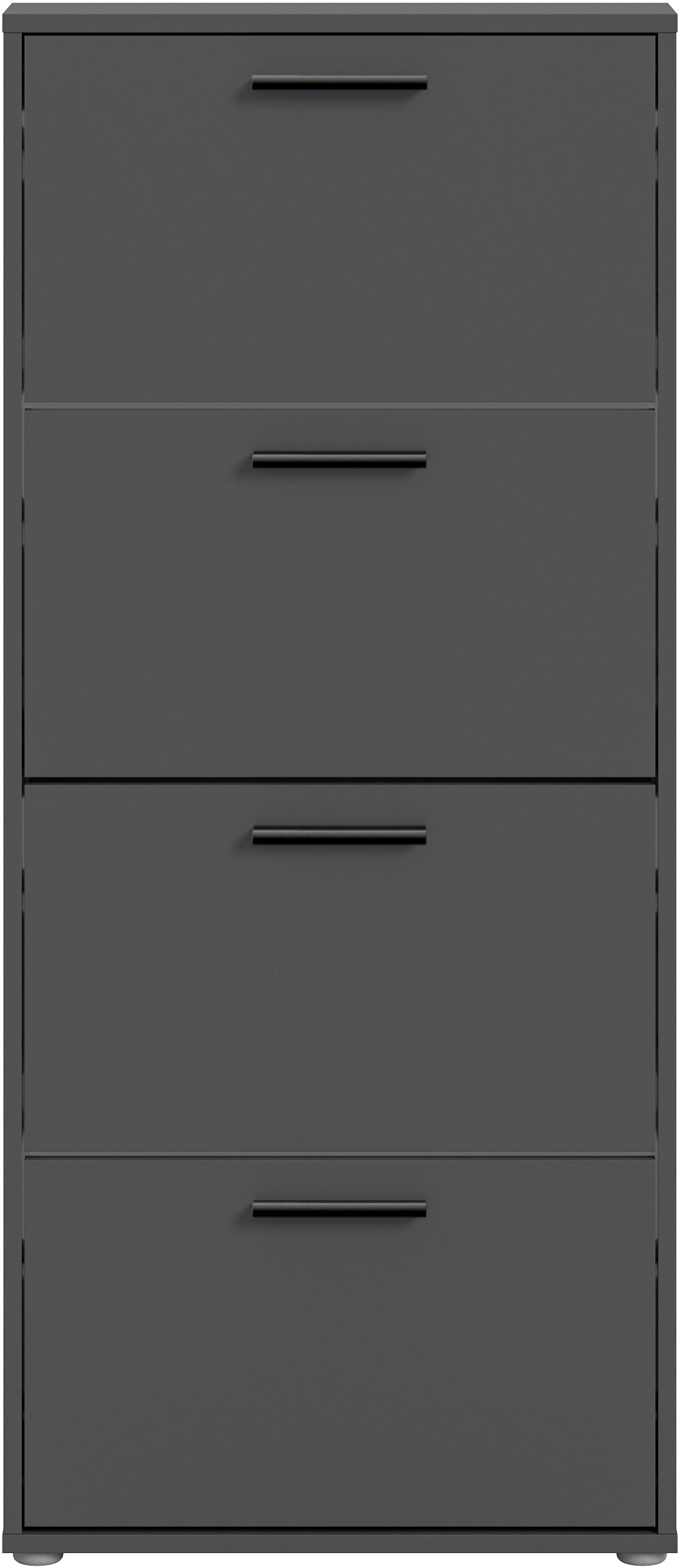 HBZ Schuhkommode »Sam Schuhkipper, Schuhschrank BxHxT 59x136x17 cm«, (1 St.), mit 4 Klappen