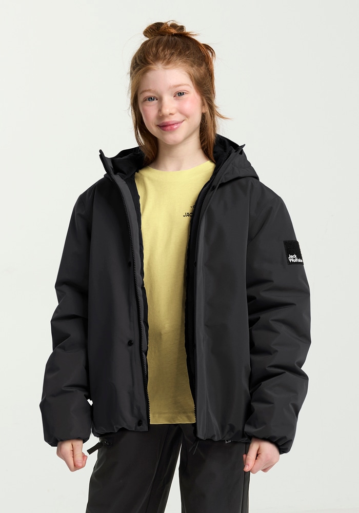 Jack Wolfskin Outdoorjacke »TEEN INS JACKET K« mit Kapuze