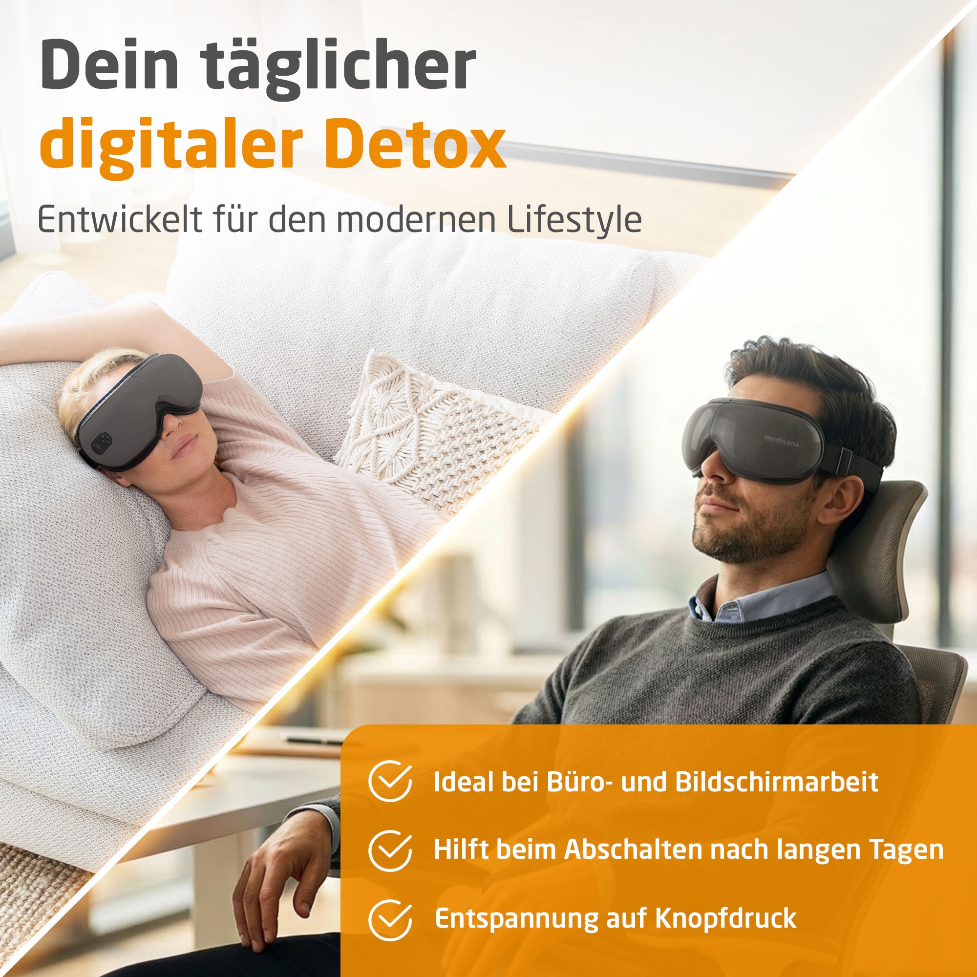 Medisana Gesichtsmassagegerät »EM 150« Luftkompressions-/Vibrationsmassage, Muskelentspannung, Wärmefunktion