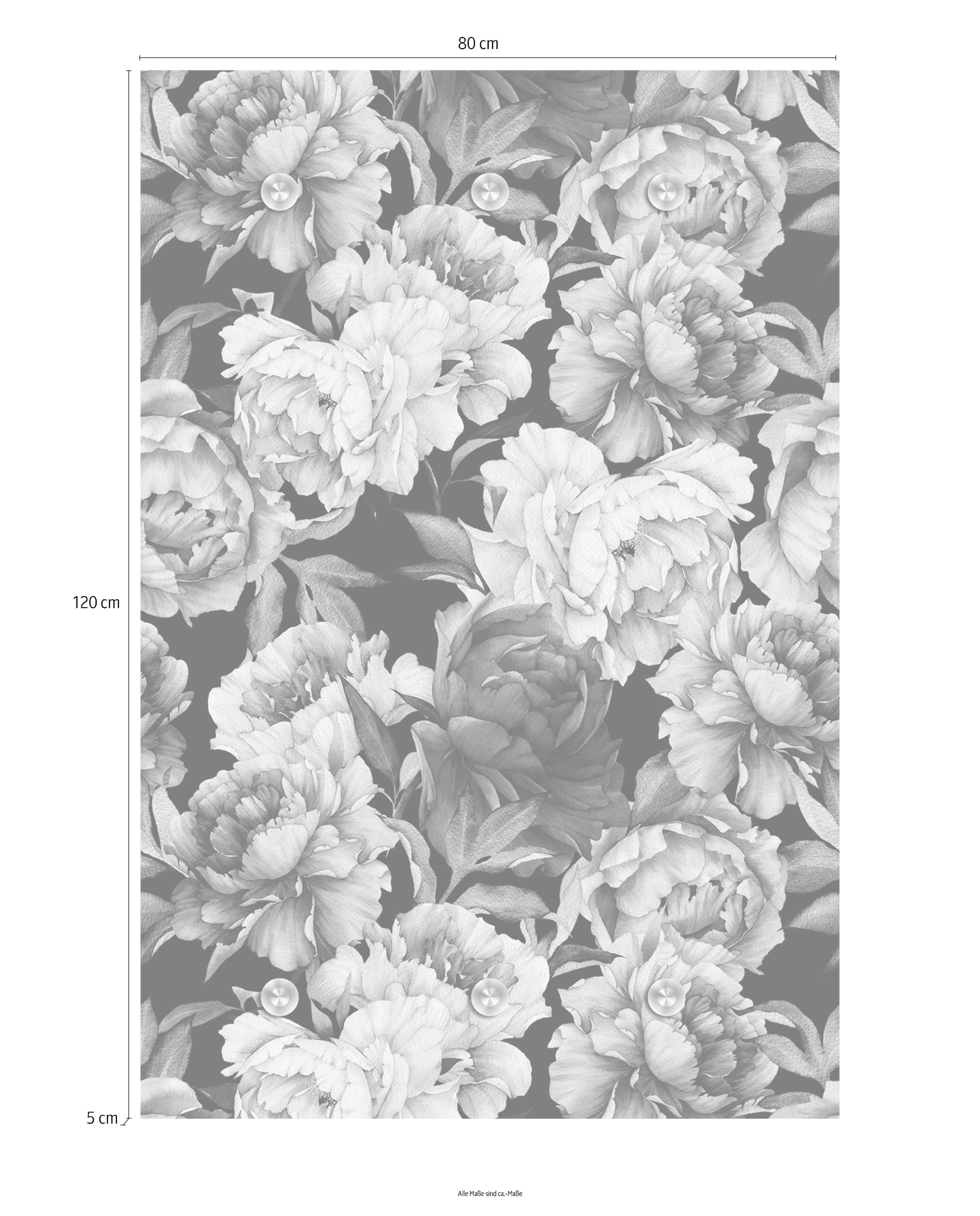 queence Garderobenleiste »Rosen«, mit 6 Haken, 80 x 120 cm
