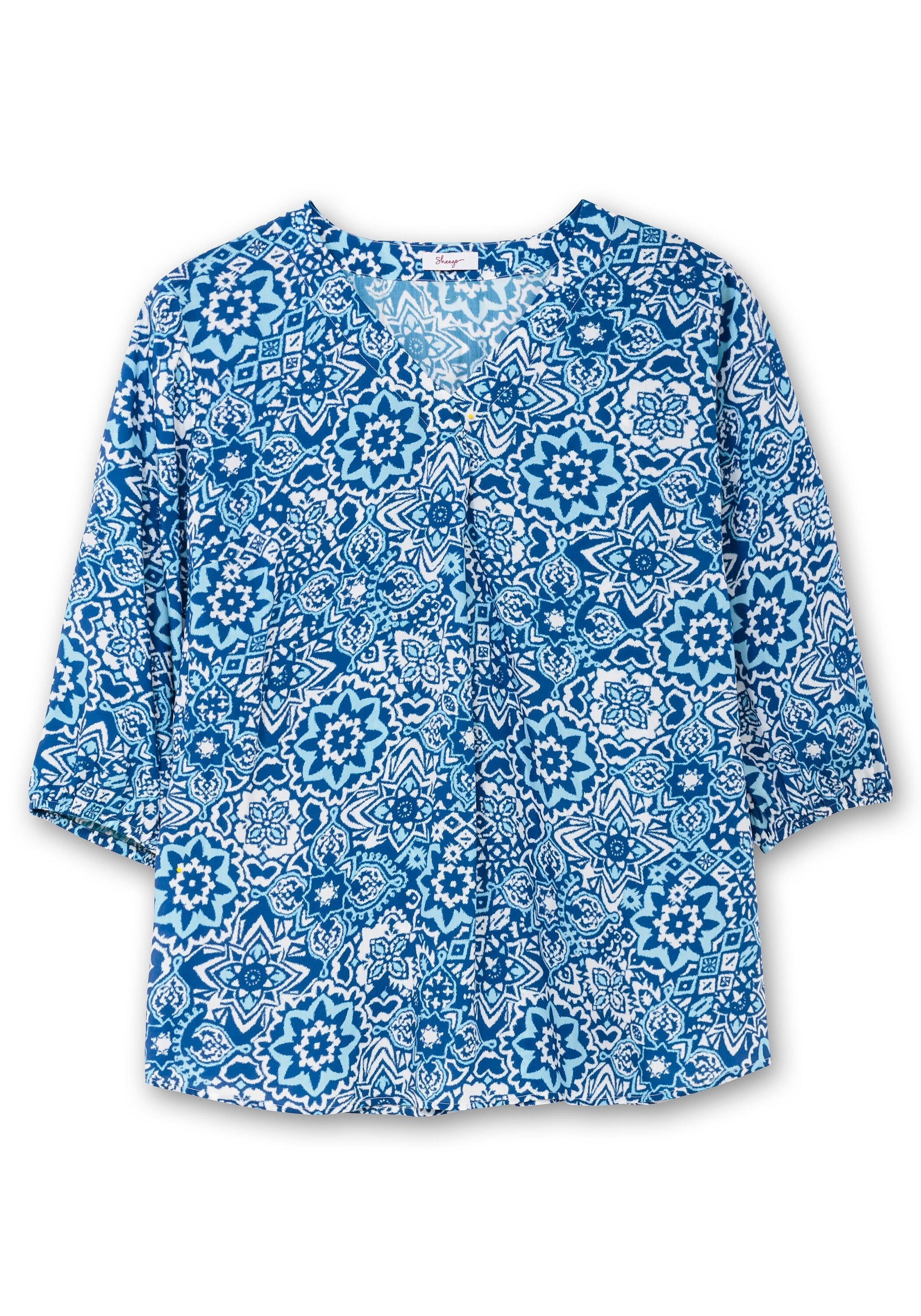 Sheego Tunika »Tunika mit Alloverdruck und 3/4-Arm«