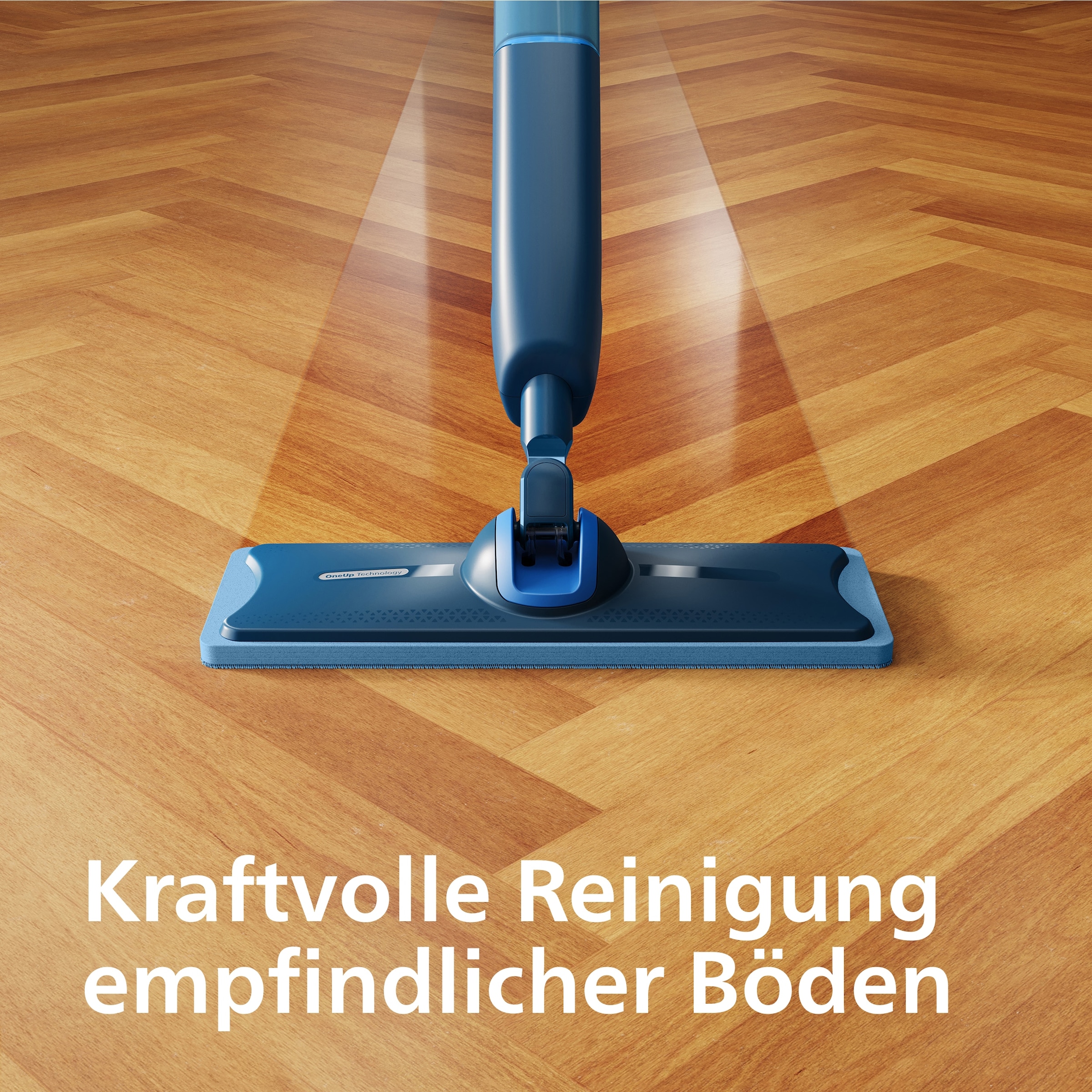 Philips Mikrofaserpad »OneUp Ersatzpad XV1884/10« (Mikrofaser 12 cmx35 cm 1 Stk. tlg. Speziell für Echtholz, Parkett und Linoleum entwickelt