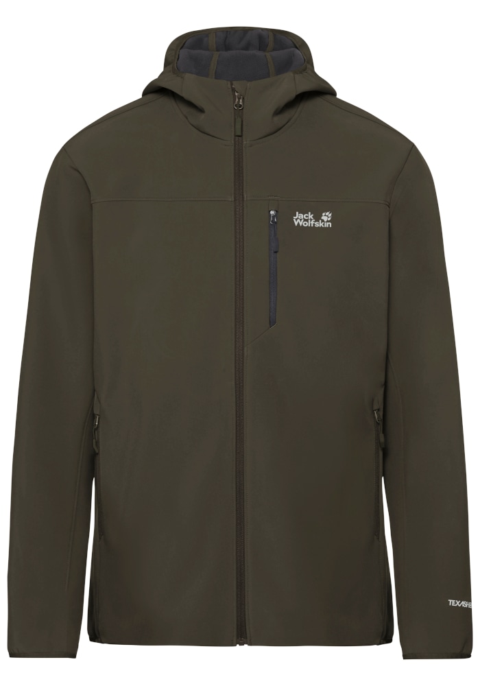 Jack Wolfskin Outdoorjacke »WILD WINDS HOODED JKT M« für Wandern und andere Aktivitäten im Freien