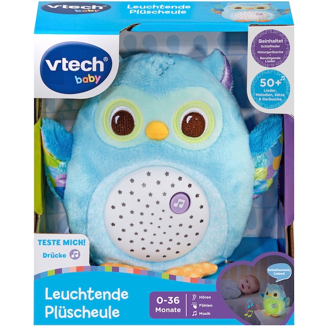 Vtech® Kuscheltier »Vtech Baby, Leuchtende Plüscheule«, mit Licht- und  Soundeffekt bei