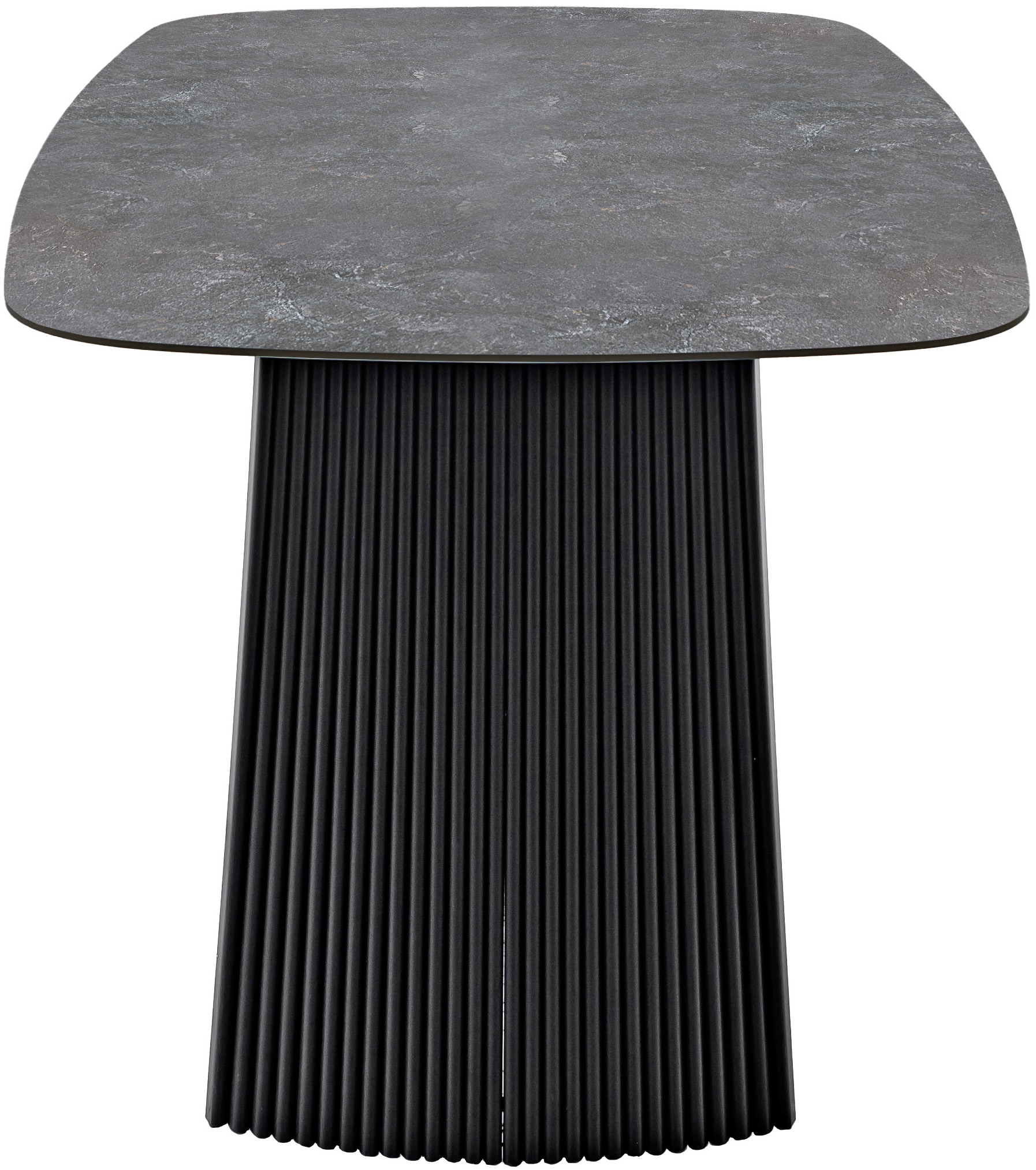 MCA furniture Esstisch »TOBELO Wangentisch 180x90cm«, (1 St.), Keramik, Metall, schwarz marmoriert, dining table, 4-6 Personen