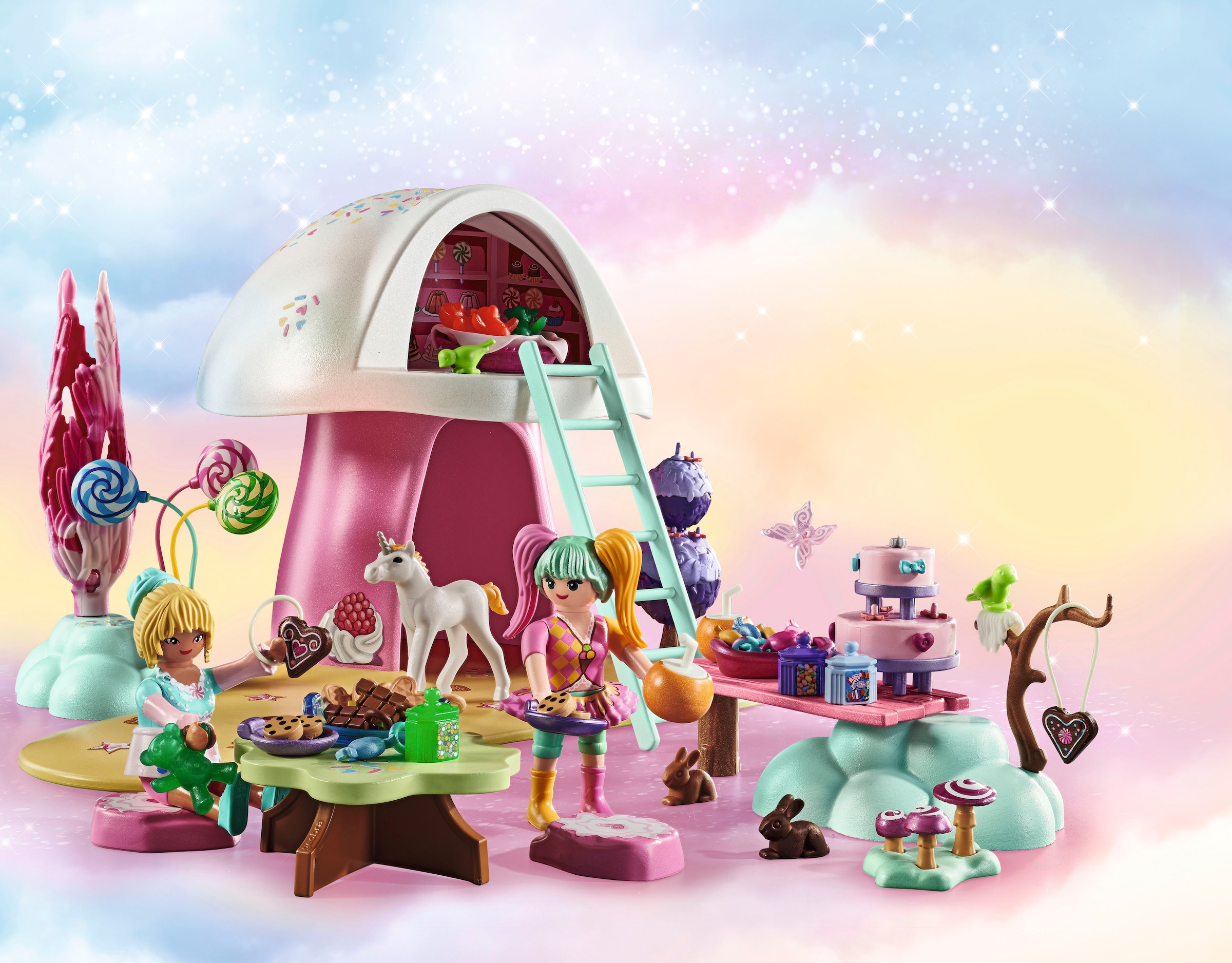 Playmobil® Konstruktions-Spielset »Zuckersüßes Paradies (71579), Princess Magic«, (129 St.), Made in Europe