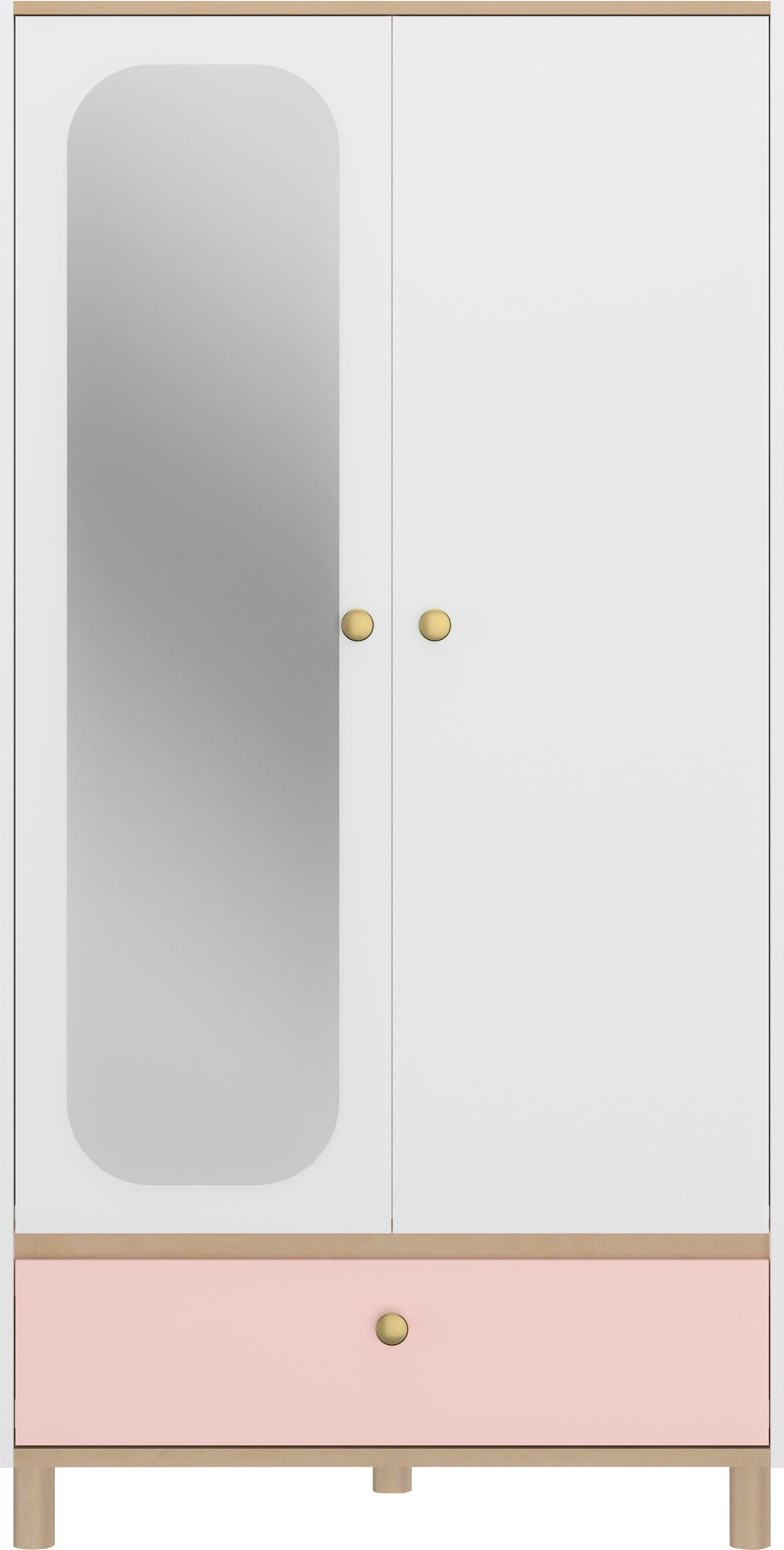 Gami Kleiderschrank »Romy«, (1 St.), Elegantes Design für eine sanfte und feminine Atmosphäre.