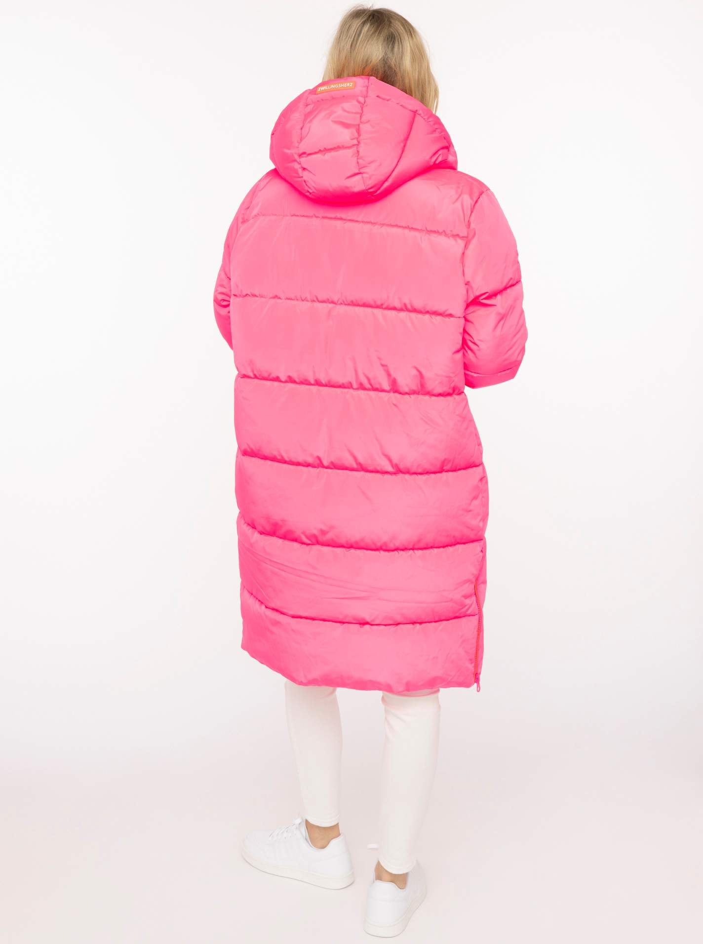 Zwillingsherz Steppmantel »„Cozy“« Kapuze, farbliche Details, Reißverschluss, elastische Bündchen