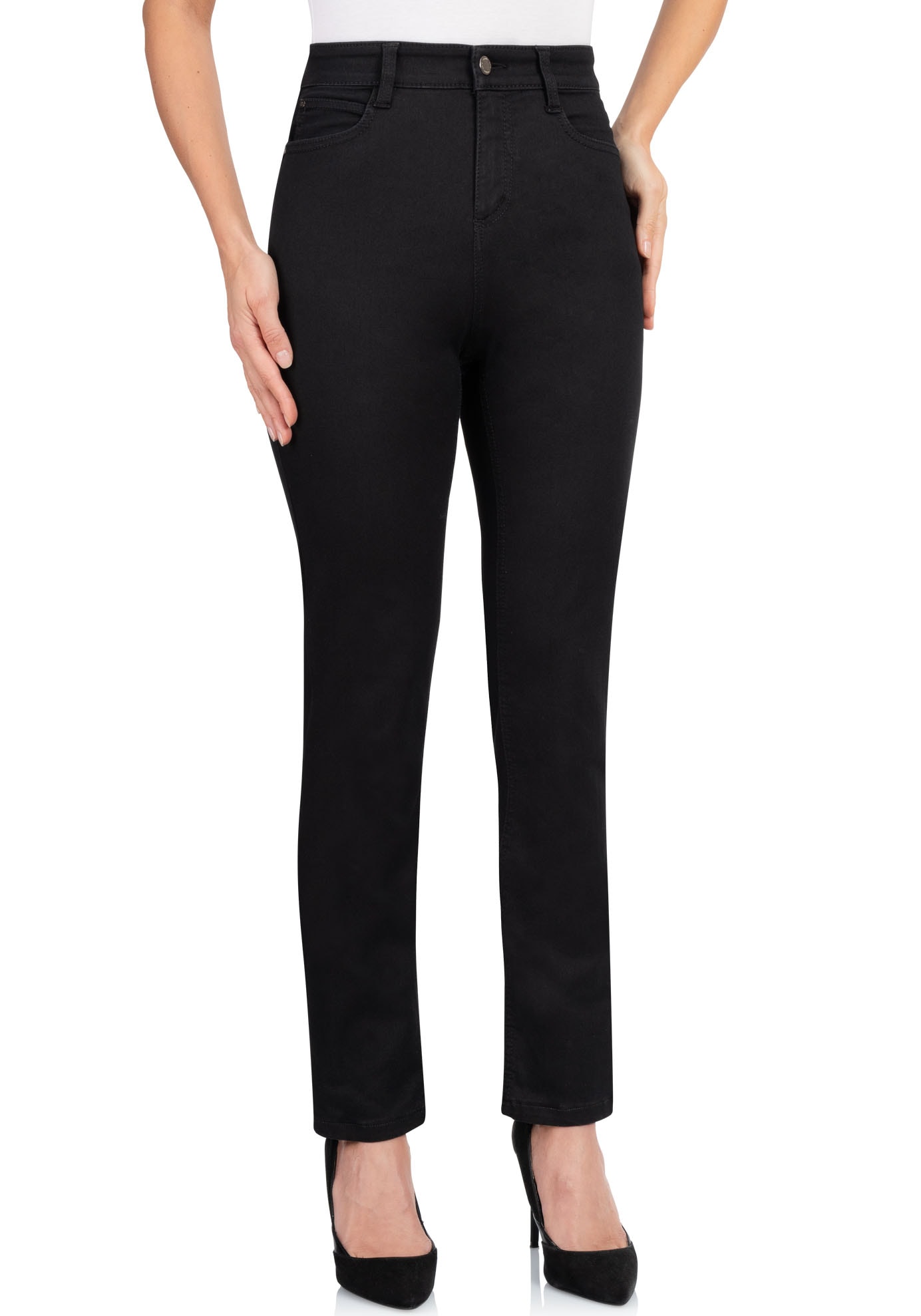 wonderjeans High-waist-Jeans, mit geradem Bein