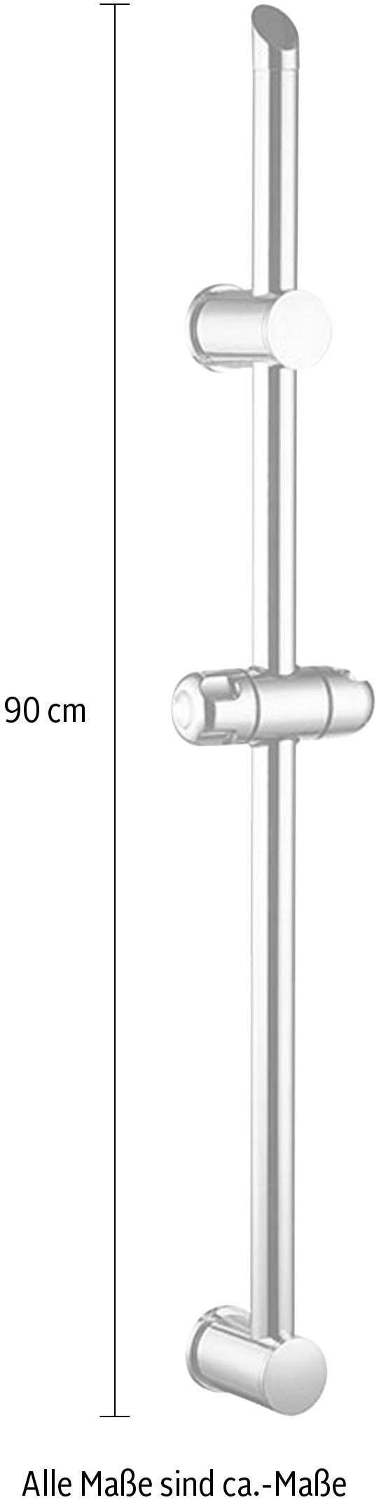 Eyckhaus bath & relaxing Duschstange, 90 cm, Edelstahl-Brausestange, höhenverstellbare Wandhalterung, Chrom