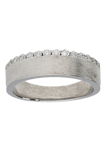 Silberring »Ring elegant, matte Schiene«