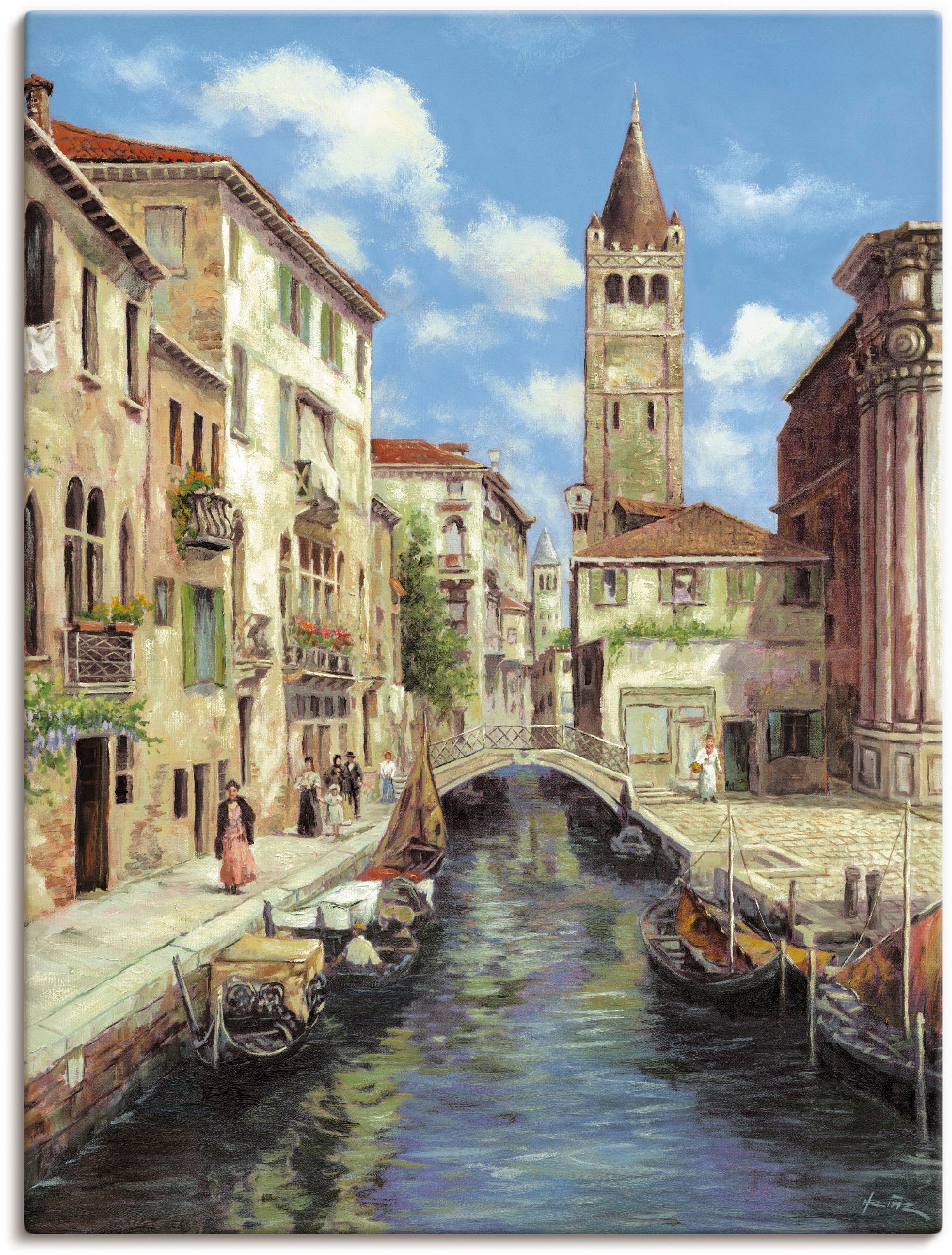Wandbild (1 Alubild, oder als in Poster versch. St.), Wandaufkleber Größen auf Venedig, Artland kaufen »Venedig«, Raten Leinwandbild,