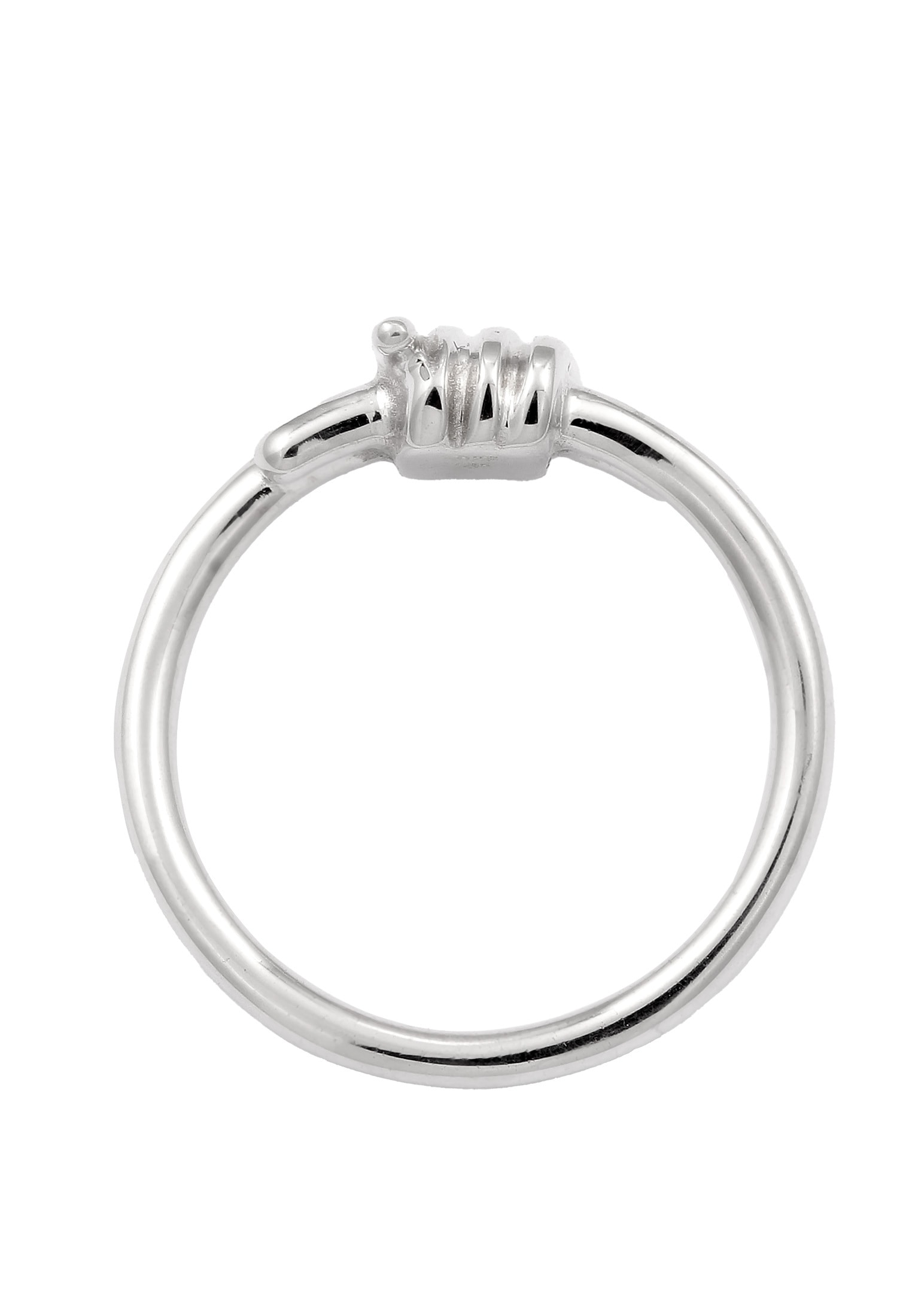 Kuzzoi Silberring »Ring Draht Look 925 Sterling Silber«
