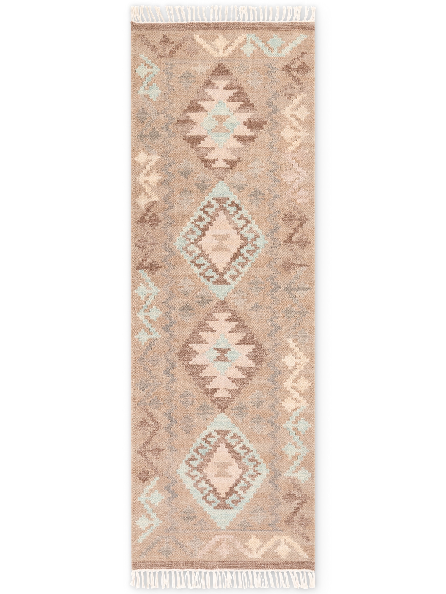 HANSE Home Teppich »Kelim Dune«, rechteckig, 3 mm Höhe, Wolle, Baumwolle, Natur, Handgewebt, orientalisch, Boho, traditionell