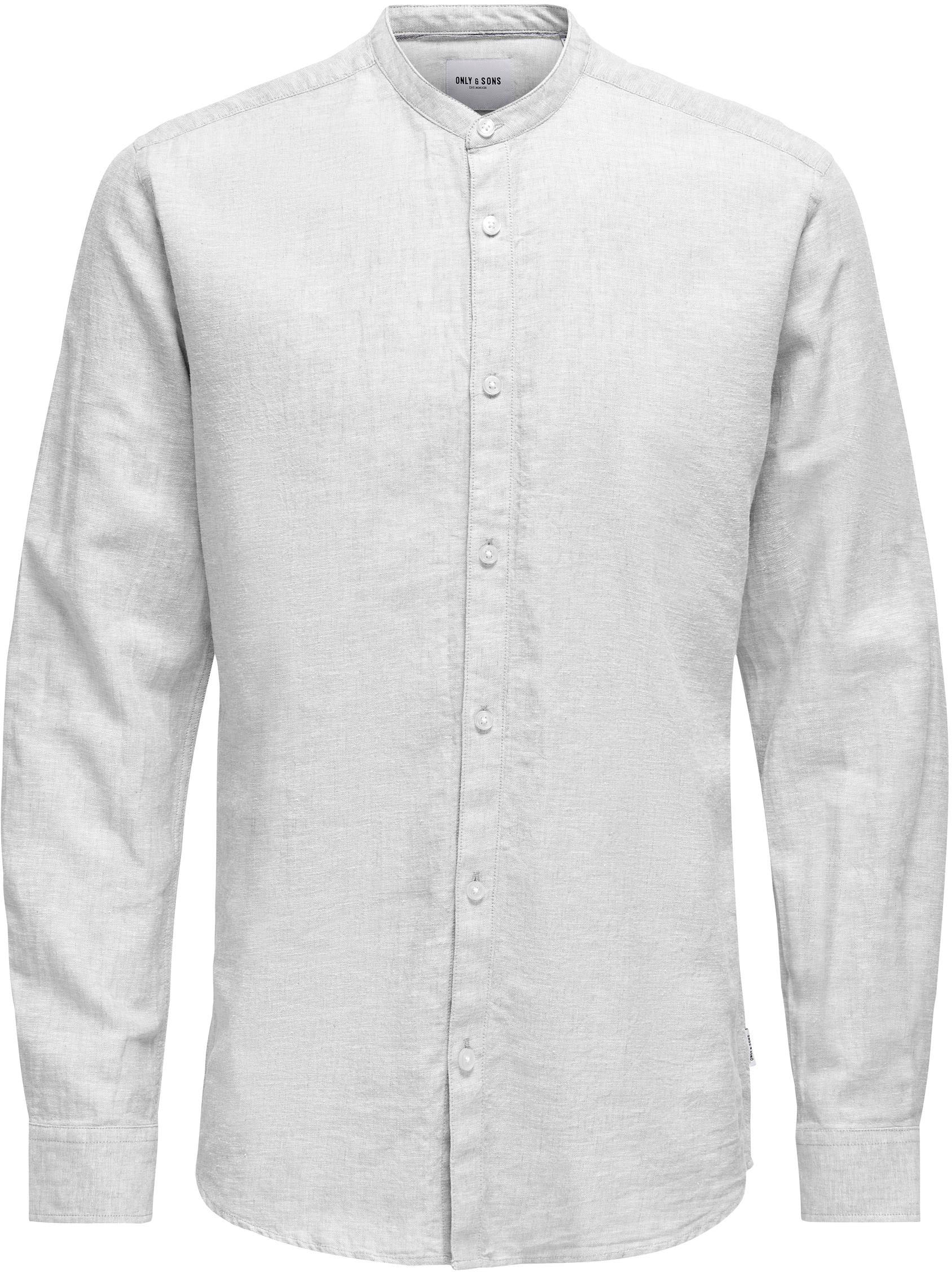 ONLY & SONS Langarmhemd »ONSCAIDEN LS SOLID LINEN MAO SHIRT NOOS«