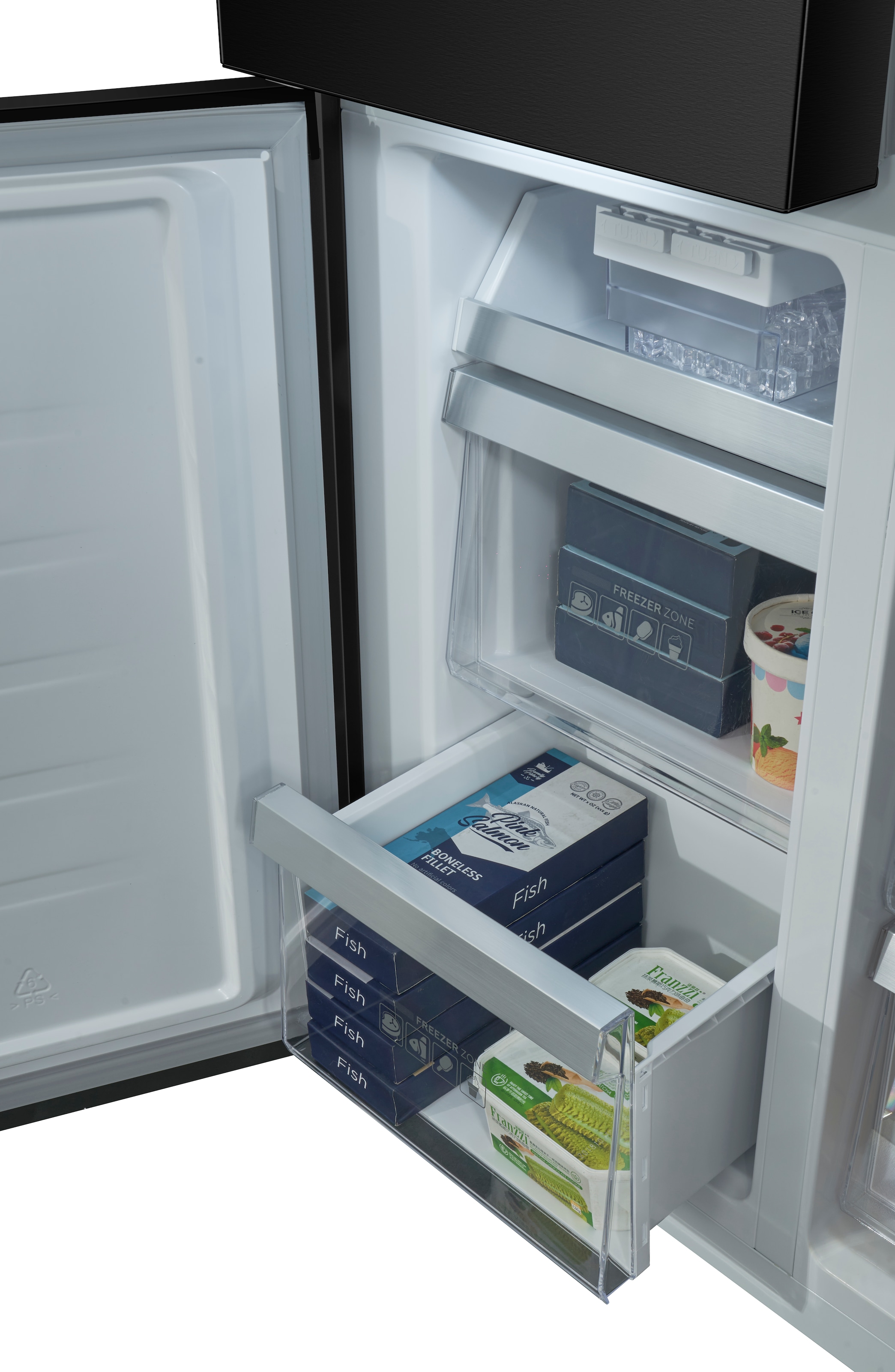 Hanseatic Multi Door »HCDA19090CBI« 190,5 cm hoch 91 cm breit NoFrost, Multizone, Display, Türalarm