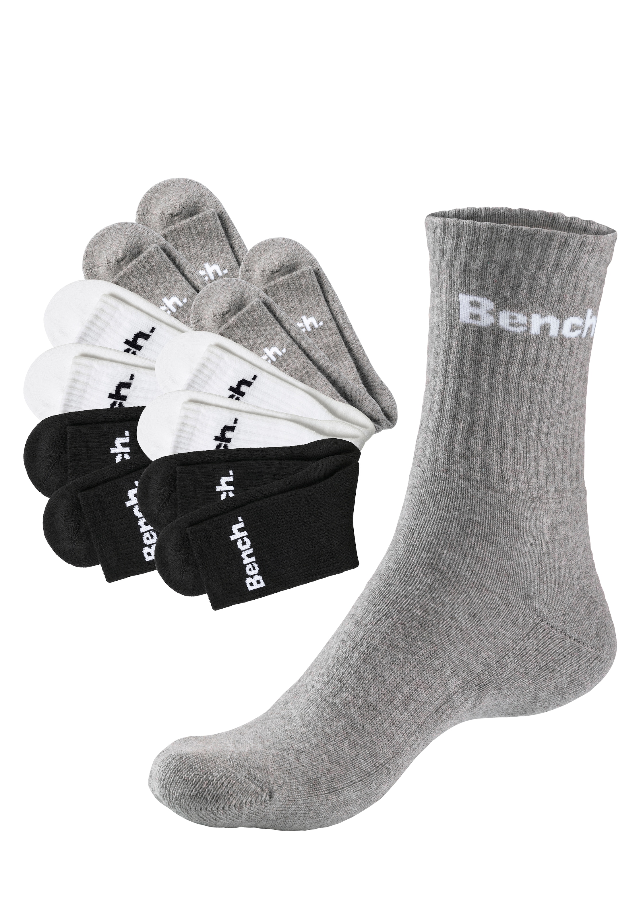 Bench. Tennissocken, (Packung, 12 Paar), mit Fuß Polsterung