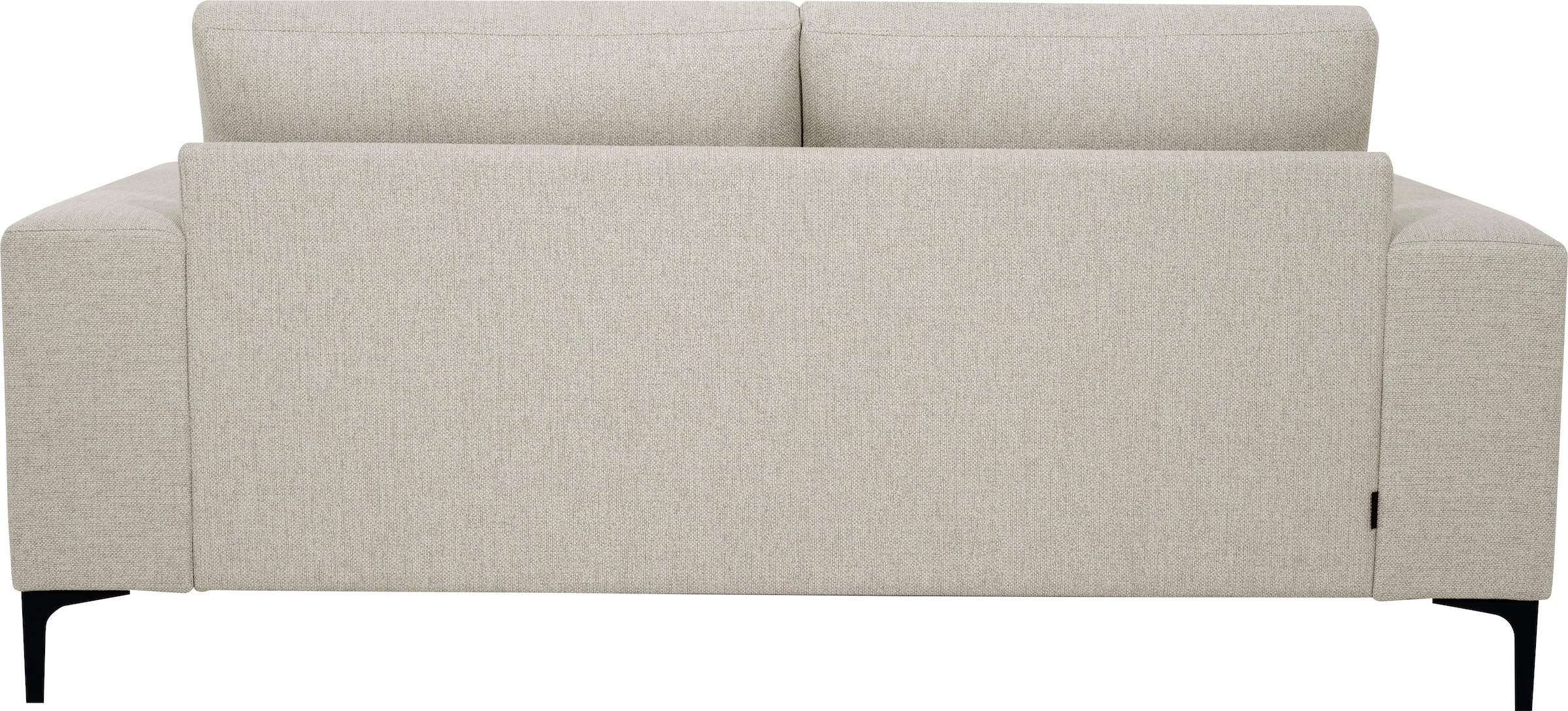 OTTO home 2-Sitzer »Xander« Breite 164 cm, Webstoff, Soft-Touch Chenille, schwarze Metallfüße