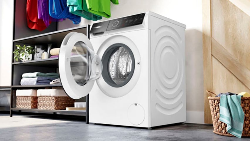 50 Serie BOSCH Waschmaschine Jahren 3 kg, Iron reduziert U/min, XXL Dampf Falten Assist dank 10 1400 der Garantie »WGB254030«, 8, WGB254030, % mit
