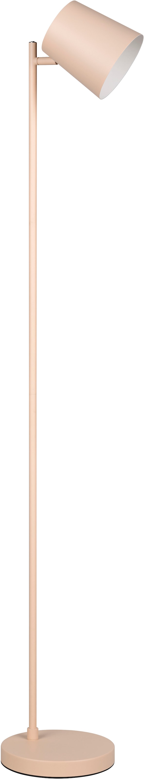 REALITY Leuchten LED Stehlampe »BLAKE, Akku Stehleuchte Indoor, mit USB-C Lade-Anschluss, Höhe 125 cm« LED-Board 1 Stk. Warmweiß Ø 20cm, mit 4-fach Touchdimmer, Leuchtenkopf schwenkbar, 4,5W 350 Lm
