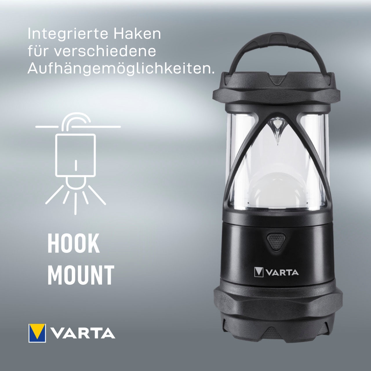 VARTA Laterne »Indestructible L30 Pro COB LED«, wasser- und staubdicht,stoßabsorbierend,bruchfeste Linse und Reflektor