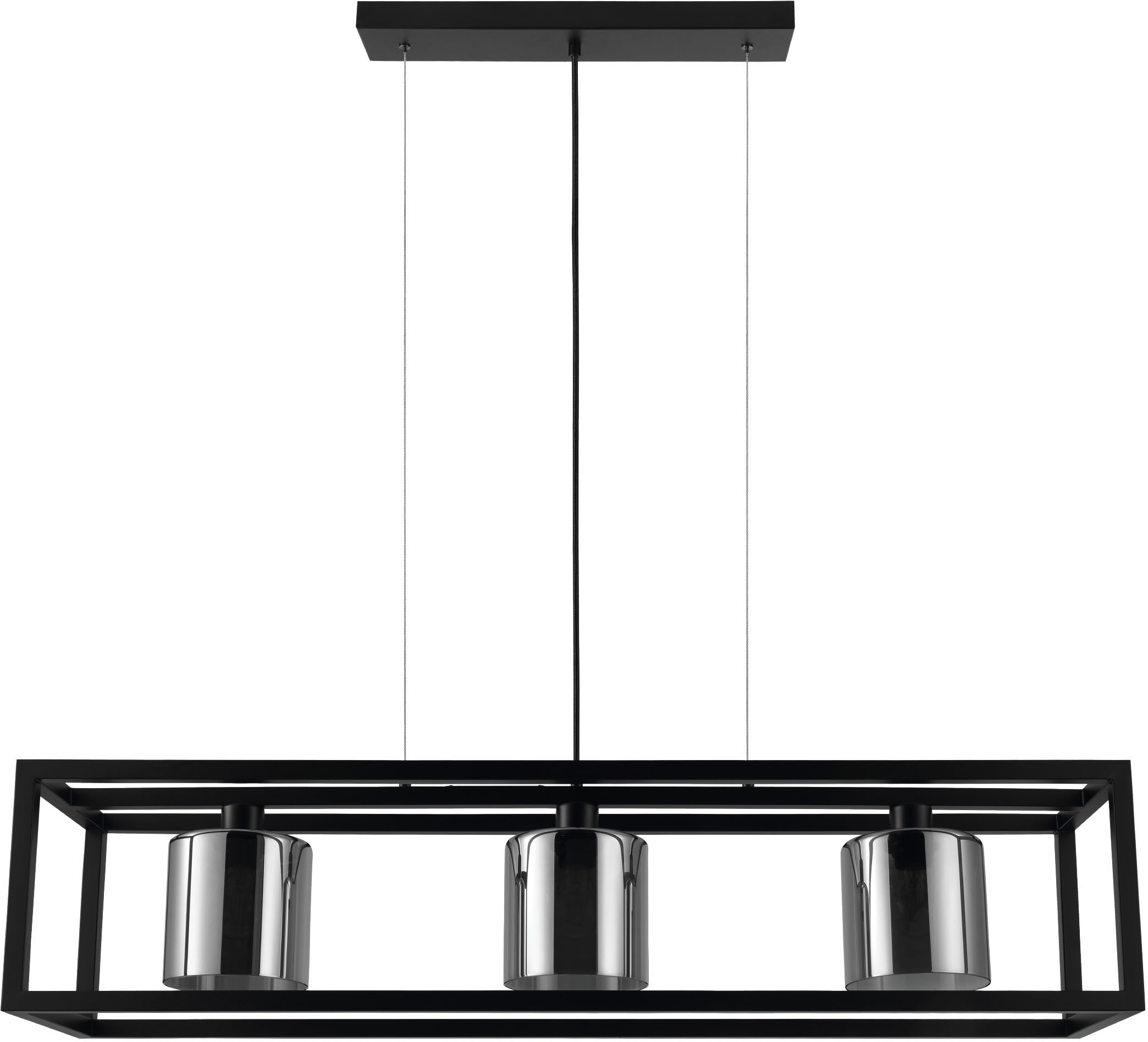 EGLO Hängeleuchte »BRISLING«, Hängeleuchte in schwarz aus Stahl - exkl. E27  - 60W online kaufen | mit 3 Jahren XXL Garantie