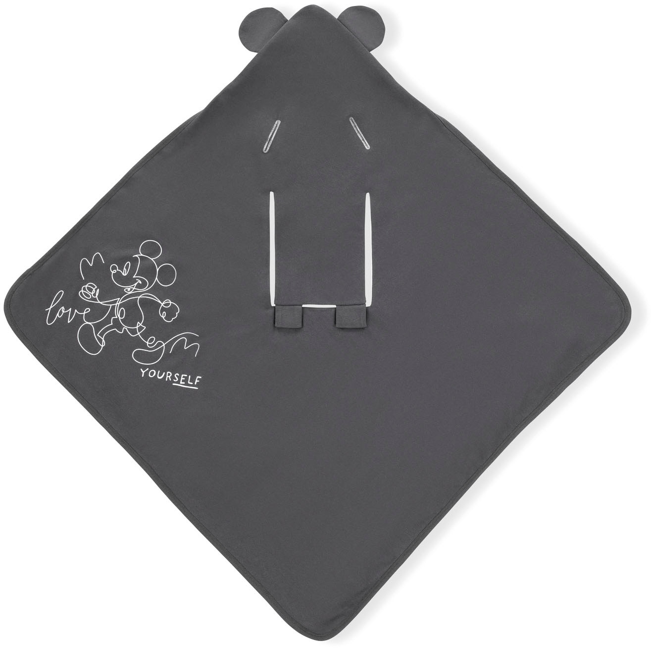 Hauck Babydecke »Baby Einschlagdecke, Snuggle N Dream Mickey Mouse Anthracite«, mit Kapuze