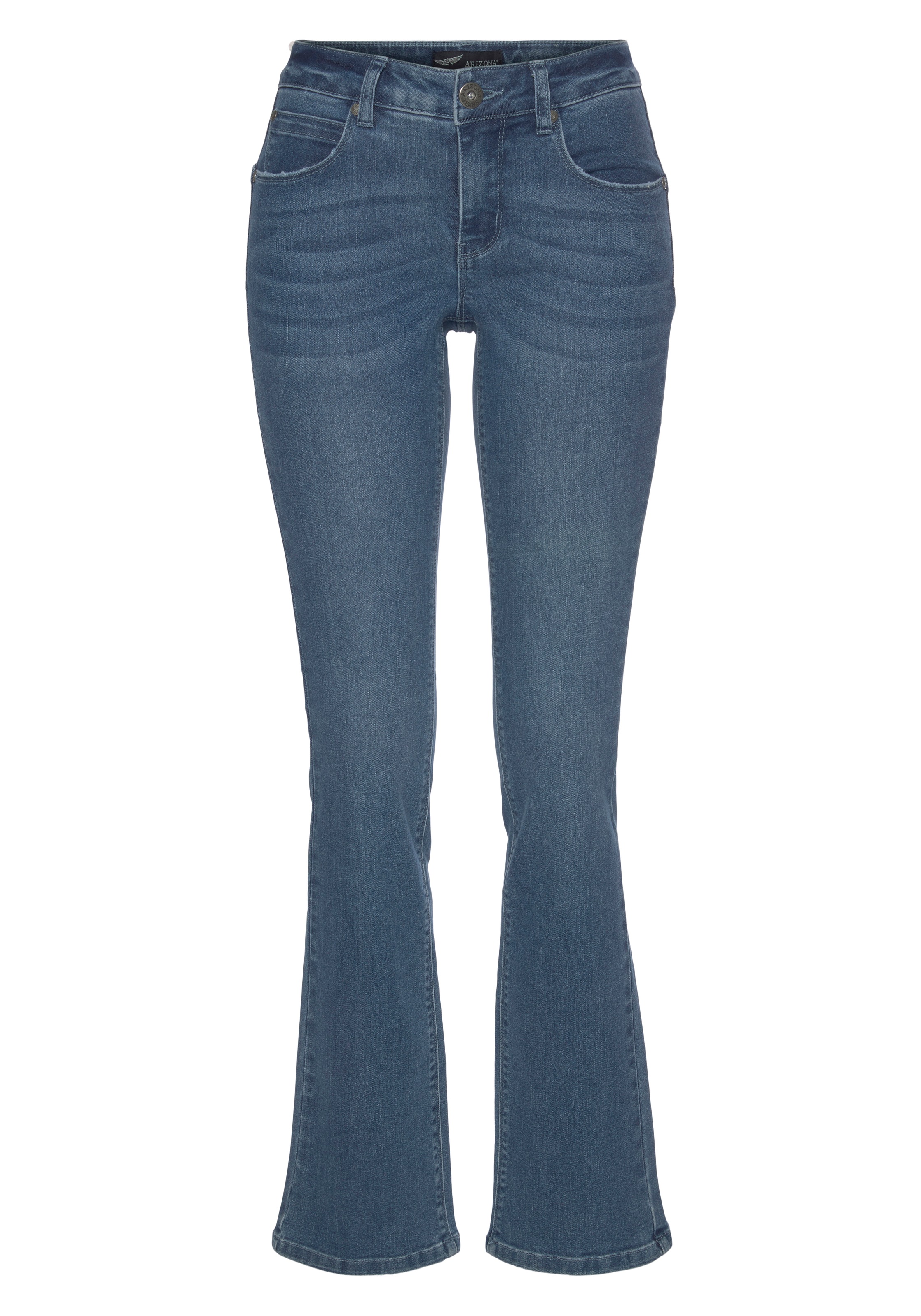Arizona Bootcut-Jeans, Recyceltes Polyester