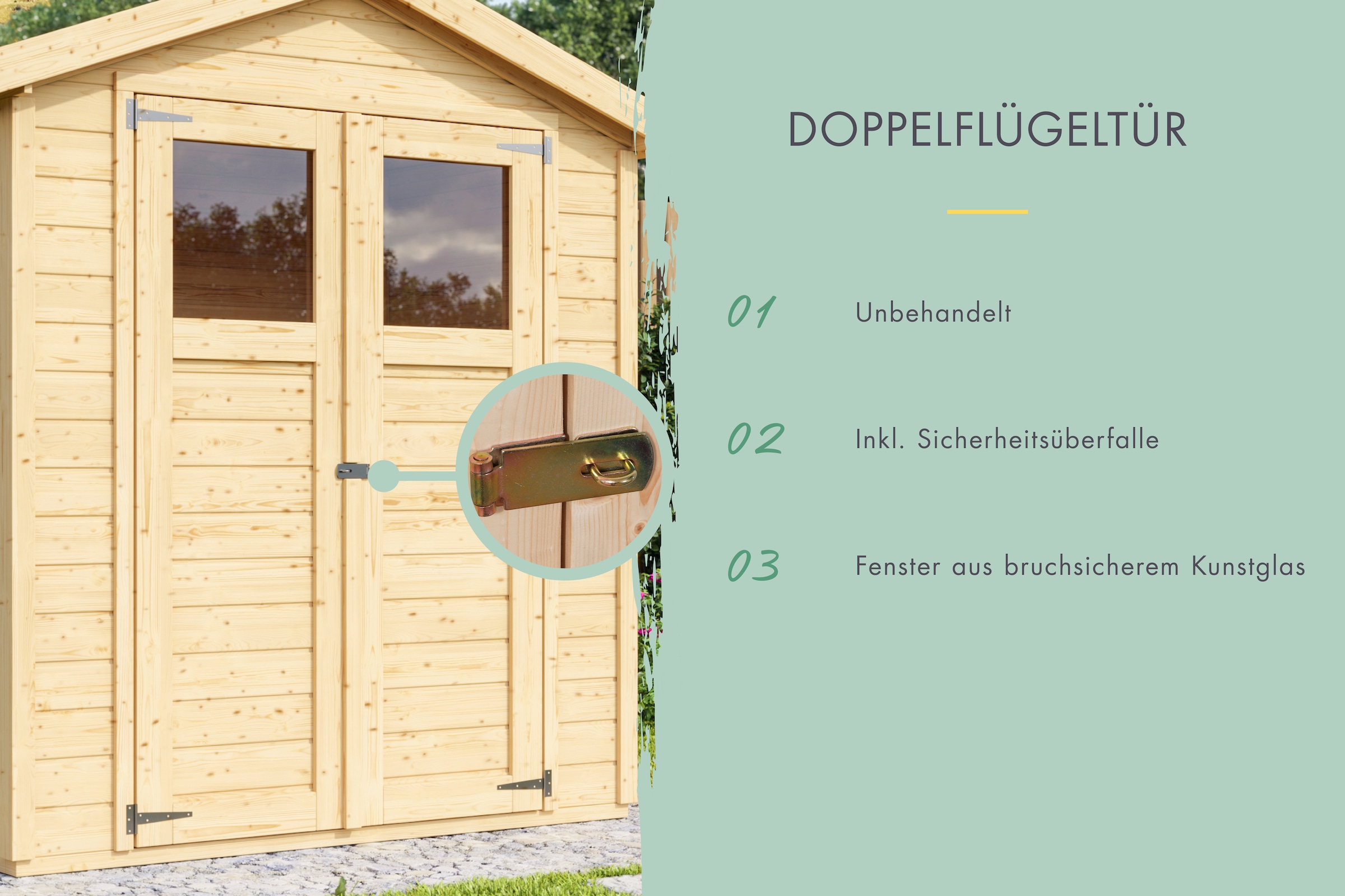 KONIFERA Gartenhaus »Sylt 0«