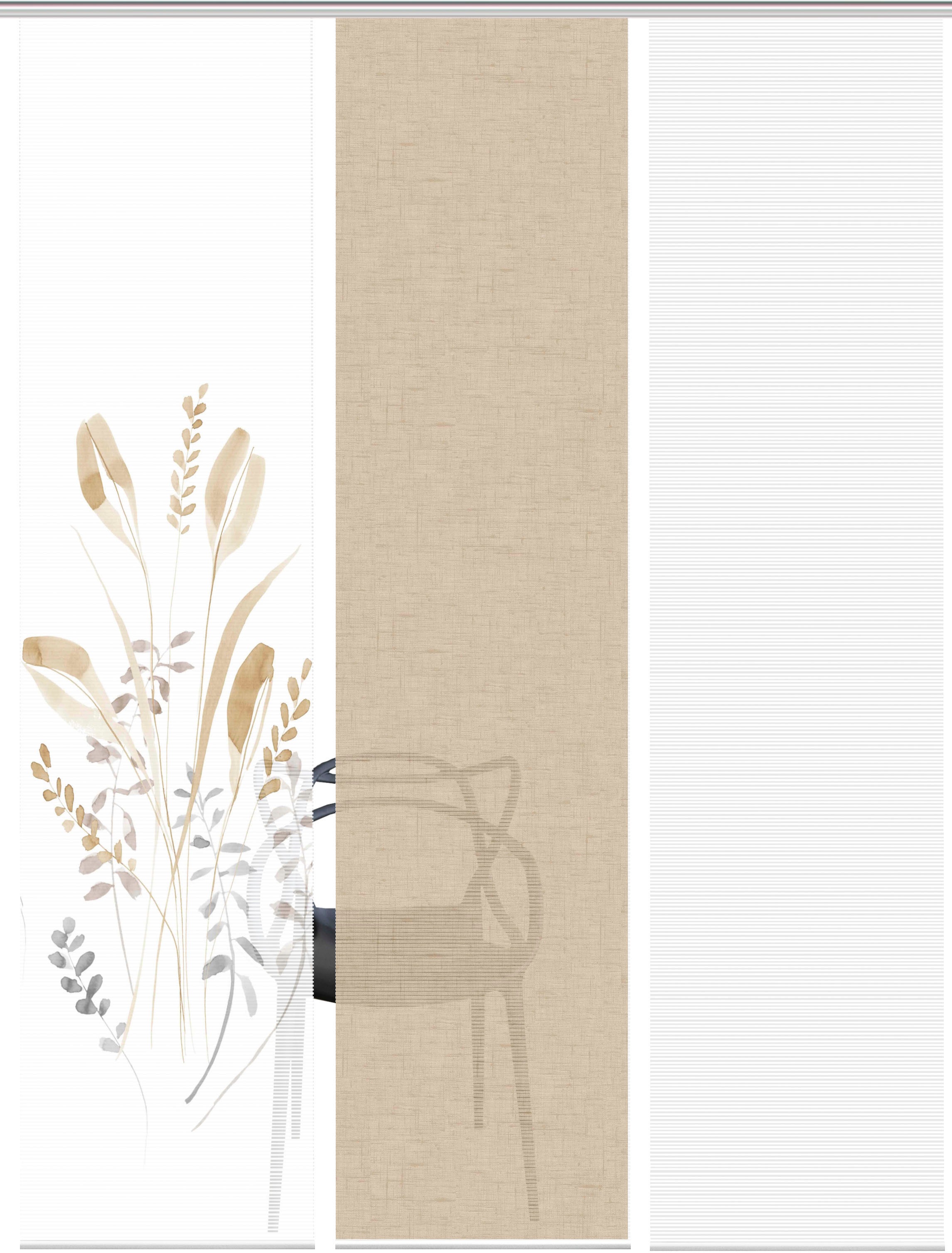 Vision S Schiebegardine »AYENE 3er SET« Paneelwagen 3 Stk. tlg. Schiebevorhang Digidruck 3er Set AYENE