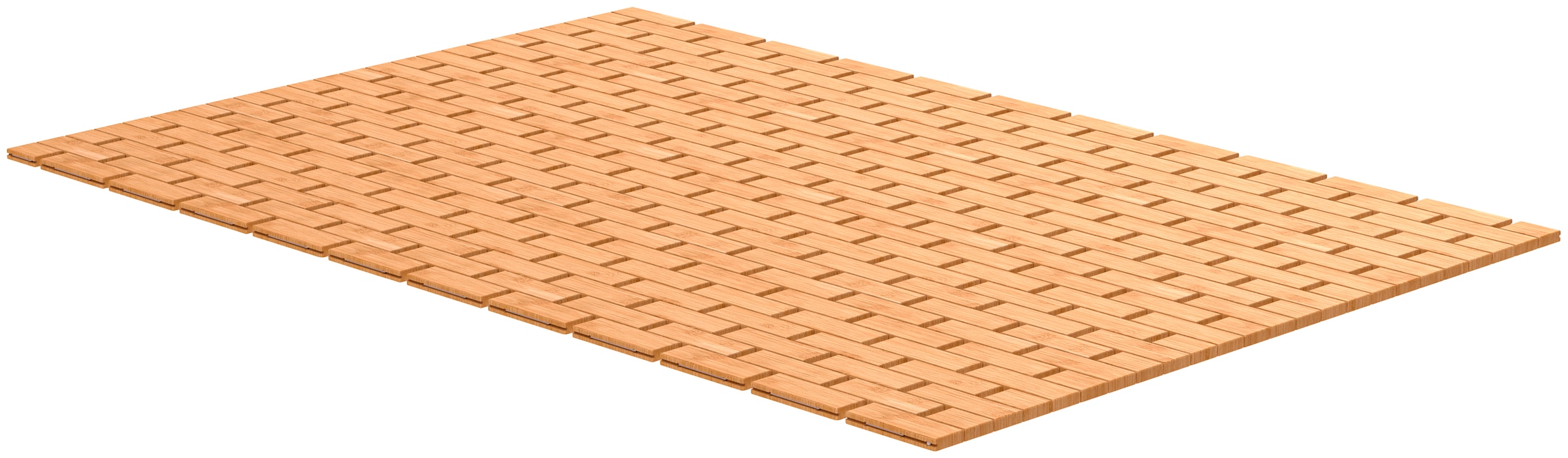 Eisl Badematte Höhe 6 mm rutschhemmend beschichtet strapazierfähig exklusiver Badvorleger für Dusche, Spa, Sauna, 70 x 50 cm