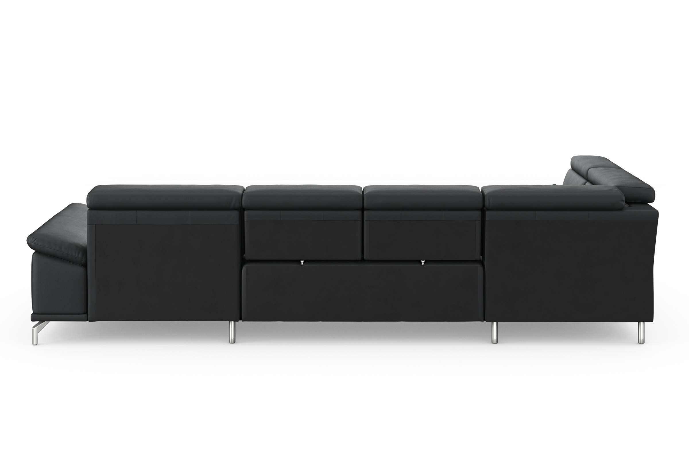 sit&more Wohnlandschaft »Cabrio U-Form, B: 359 cm, mit Sitztiefen-, Arm- & Kopfteilverstellung«, 3 Nierenkissen, Federkern, optional Bettfunktion und Stauraum