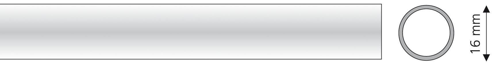 Liedeco Gardinenstange Ø 16 mm 1 läufig-läufig Fixmaß