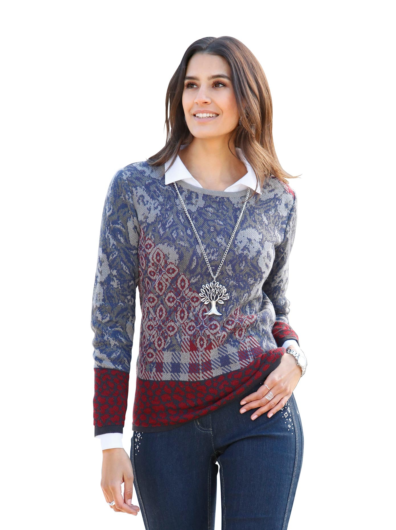 Inspirationen Jacquardpullover »Pullover«