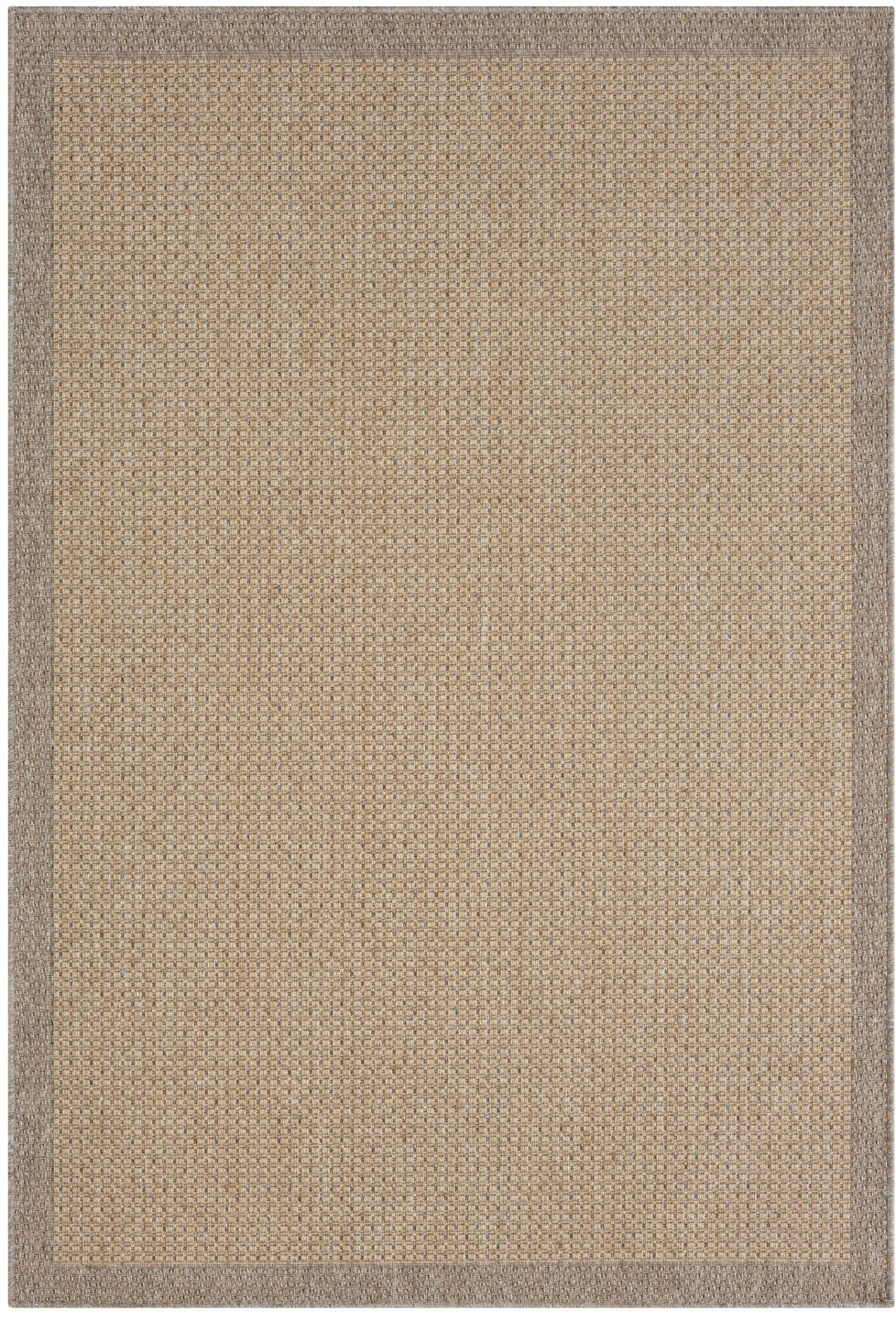Myflair Möbel & Accessoires Teppich »Natura, LAGERRÄUMUNG!«, rechteckig, 6 mm Höhe, Uni Farben, mit Bordüre, Outdoor geeignet, Balkon, Terrasse