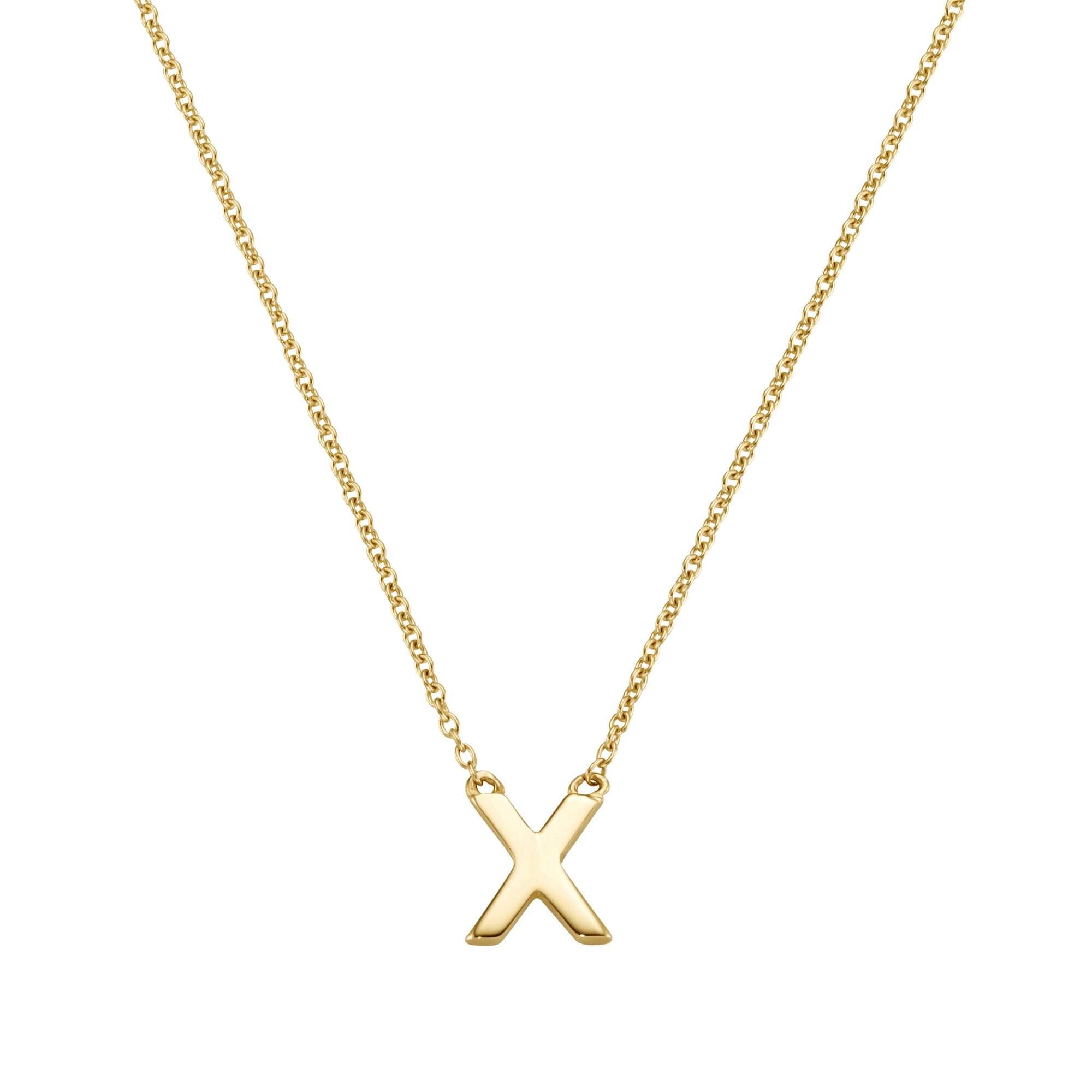 Goldkette »Collier mit einem kleinen X, Gold 375«