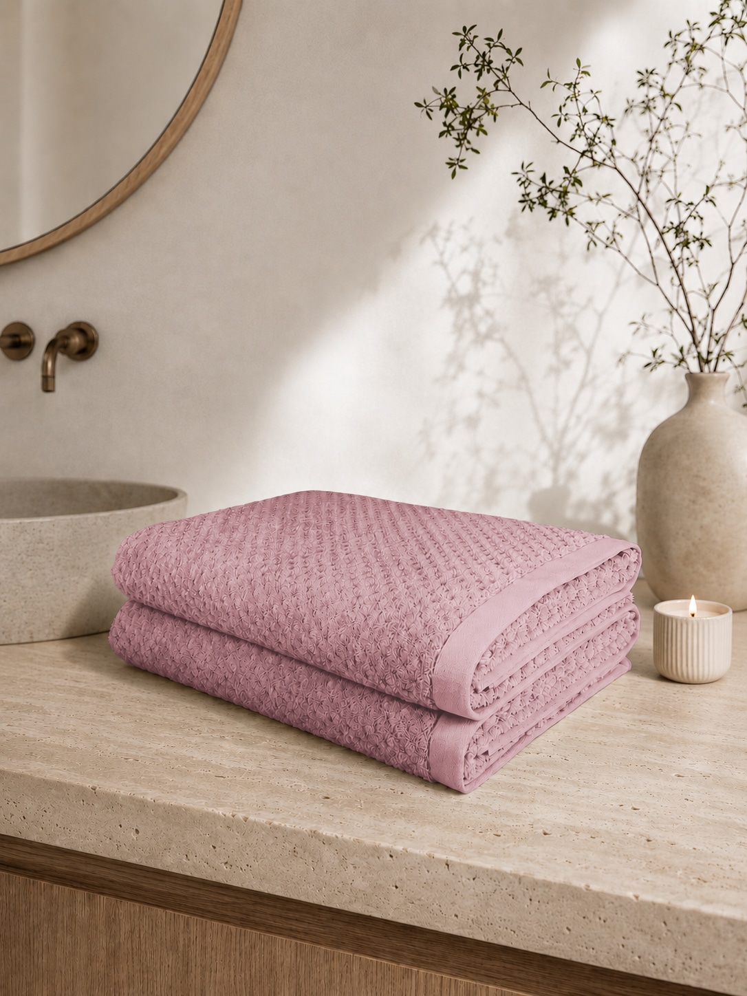 OTTO home Saunatuch »Corrin, 2 Premium Saunatücher, 500 gr/m², 90x180cm« 100% Baumwolle, mit Struktur, weich, 5 Jahre Garantie