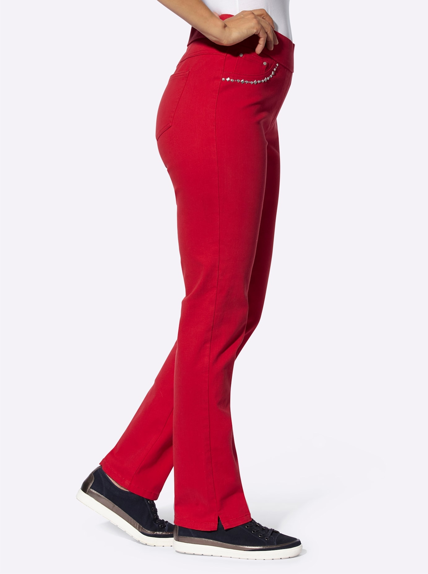 Casual Looks Schlupfjeans, (1 tlg.)
