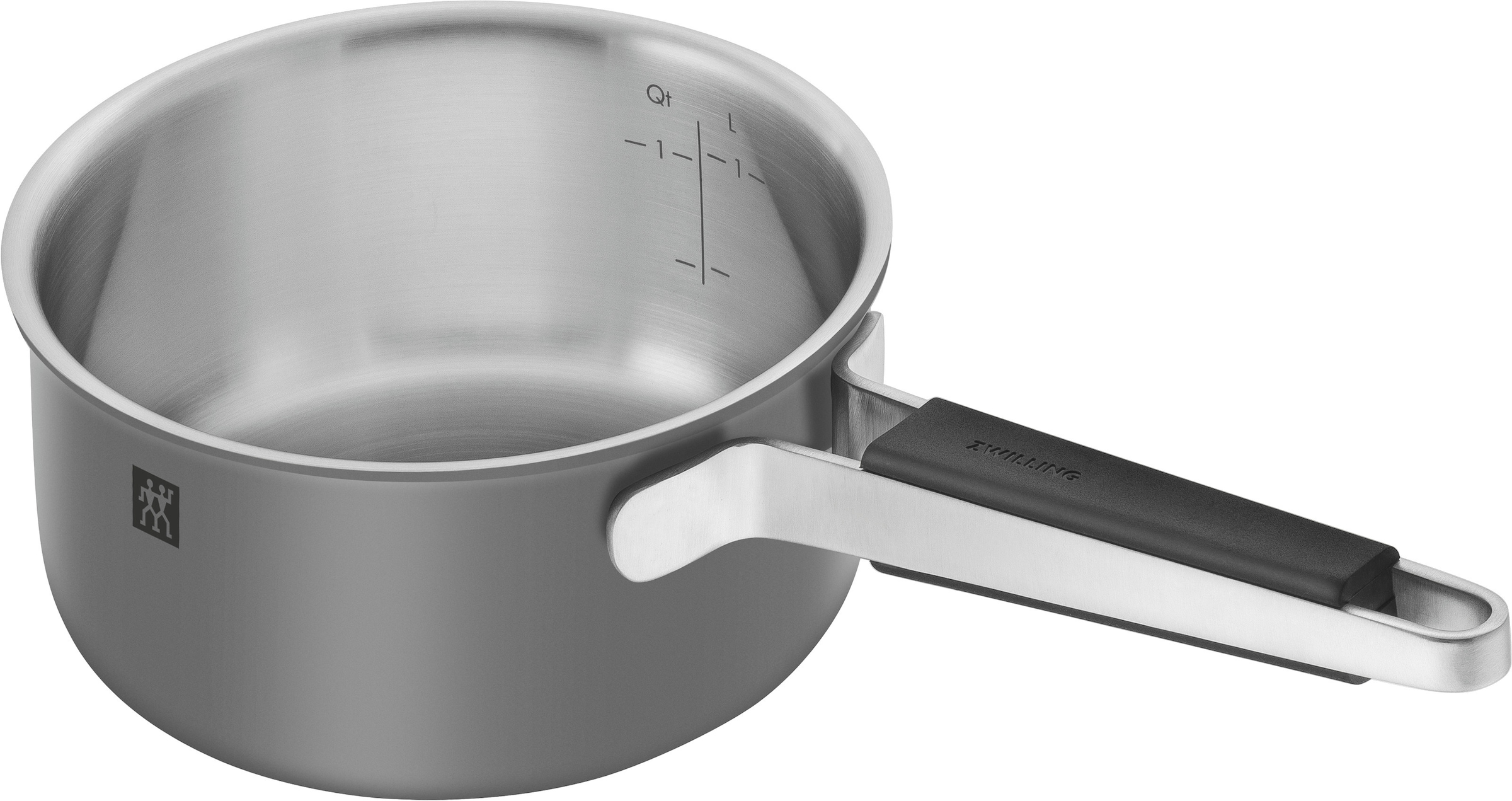 Zwilling Topf-Set »Pure«, Edelstahl 18/10, (Set, 5 tlg., 3 Kochtöpfe (16, 20 & 24 cm), Bratentopf 20 cm, Stieltopf 16 cm), Stay-Cool-Griffe, 3-lagige Bodentechnologie