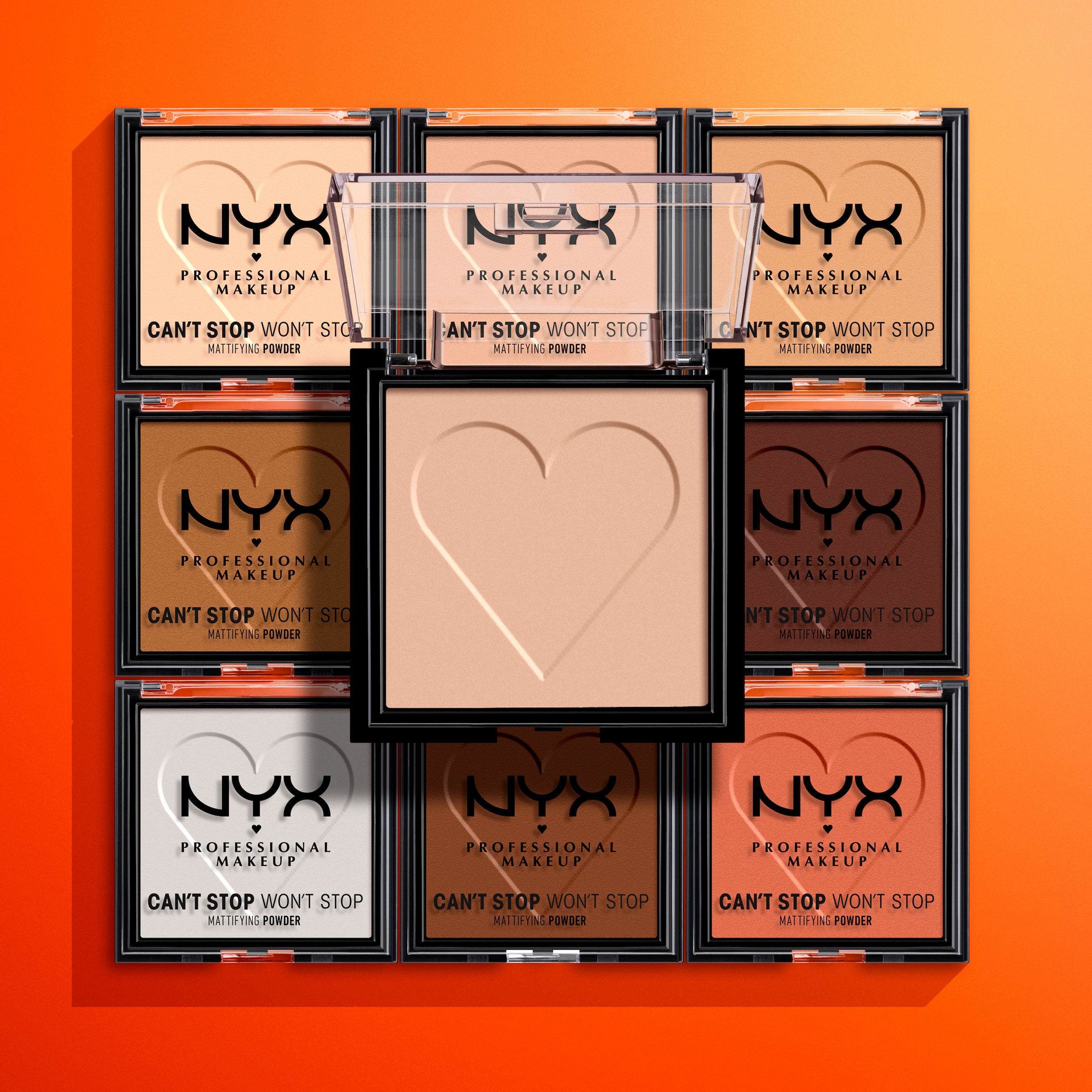 NYX Puder »Professional Makeup CSWS Mattifying Powder«, Verschmiert nicht, deckt zuverlässig, setzt sich nicht ab, mattierend.