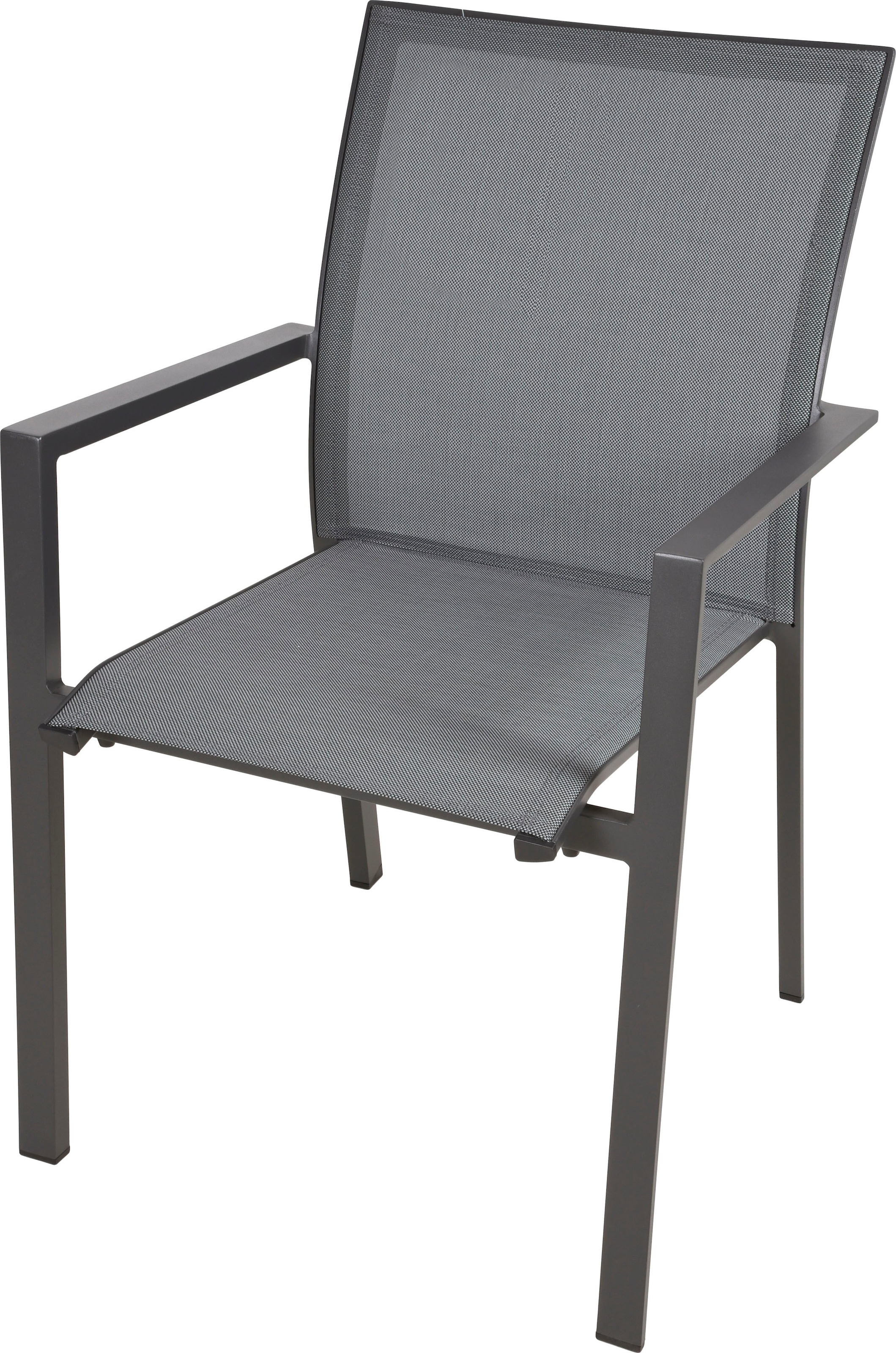 Garden Pleasure Garten-Essgruppe »NEREA«, (7 tlg., 1x Ausziehtisch, 6x Stapelstuhl), ausziehbarer Tisch, Stühle stapelbar, geeignet für 6 Personen