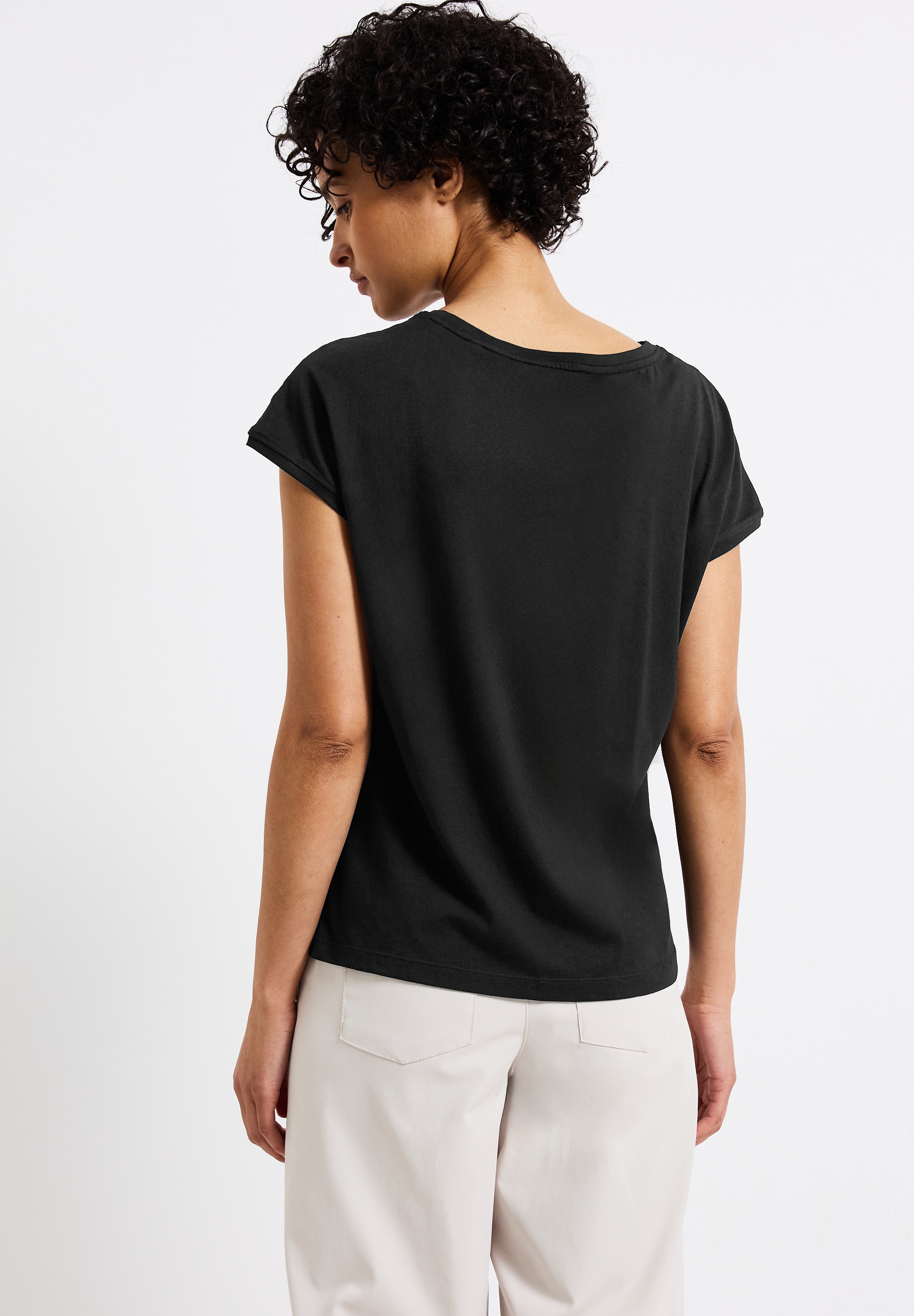 STREET ONE T-Shirt, mit Häkeldetails