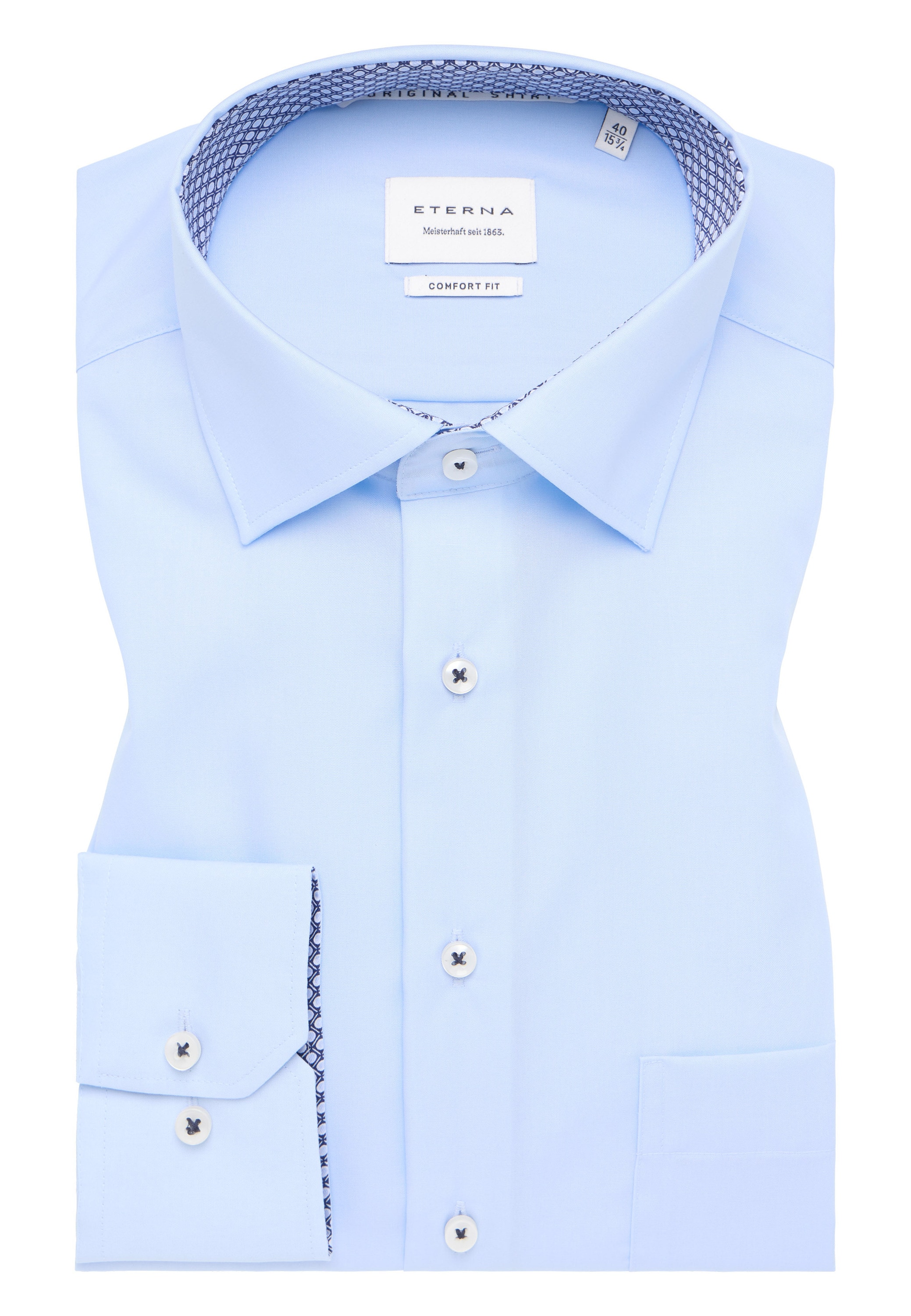 Eterna Langarmhemd »COMFORT FIT«, NON IRON (bügelfrei)