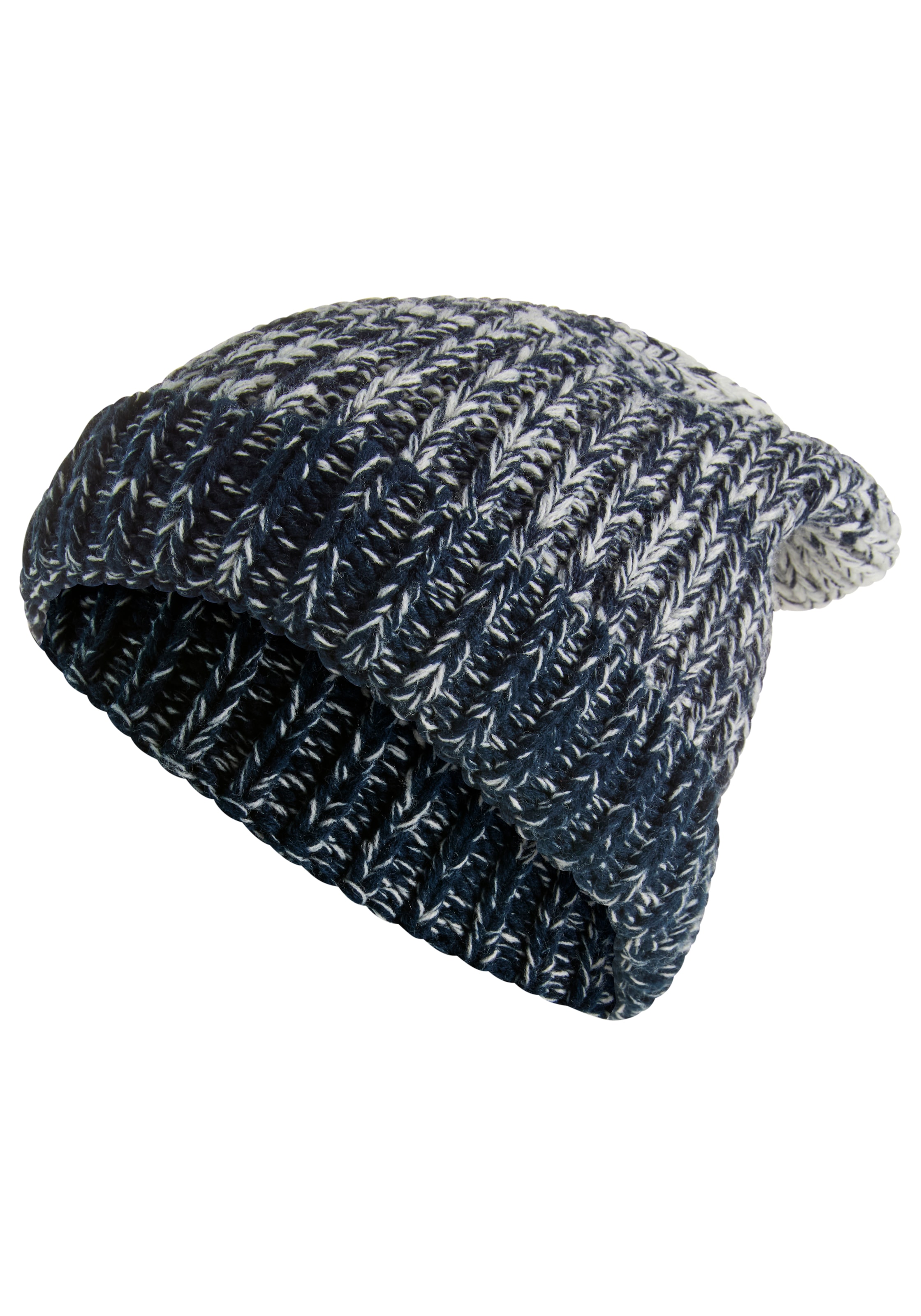 Man's World Strickmütze in auffälliger Melange-Optik - NEW