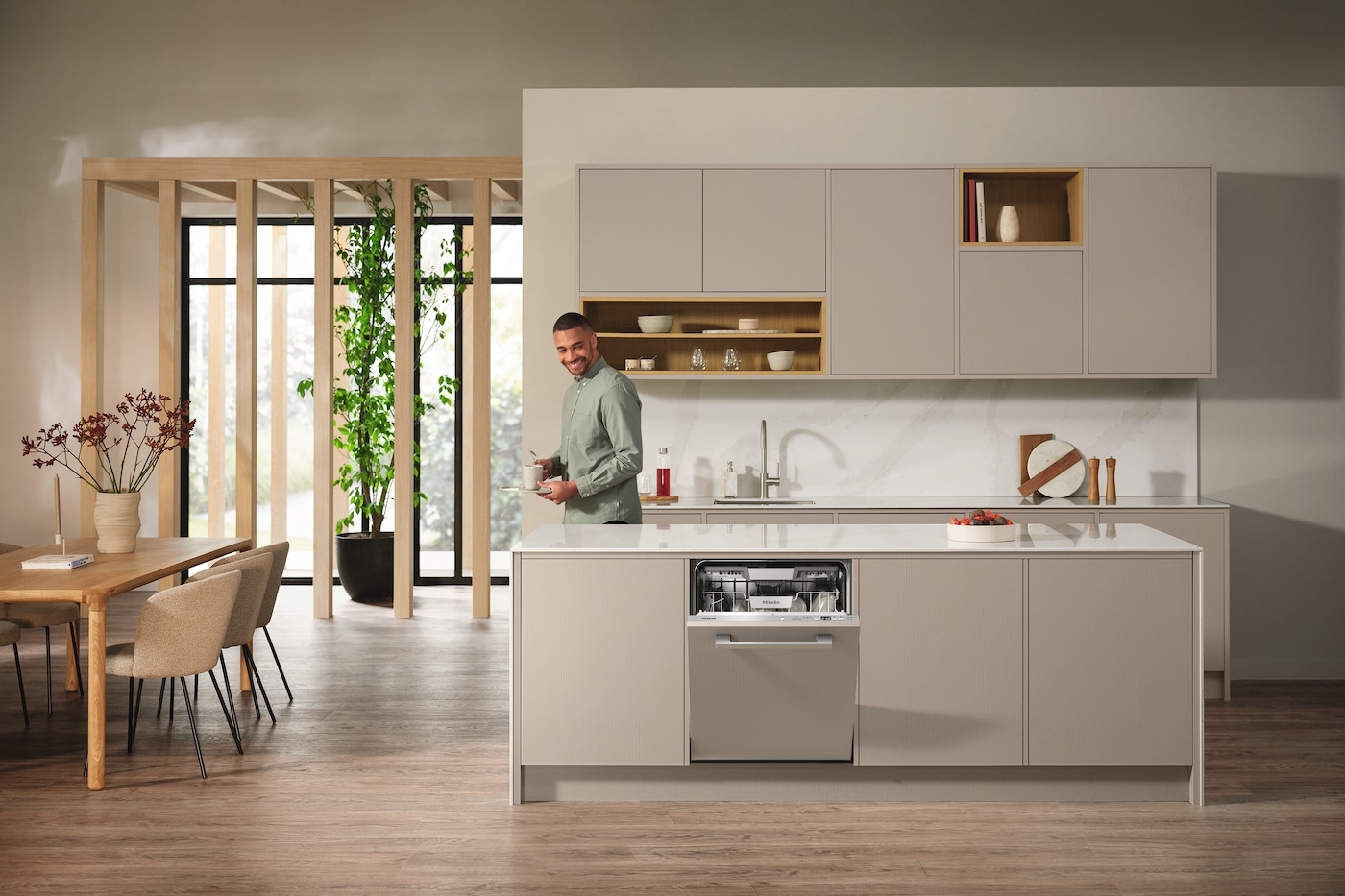 Miele vollintegrierbarer Geschirrspüler »G 5851 SCVi Active Plus Edelstahl«, 14 Maßgedecke
