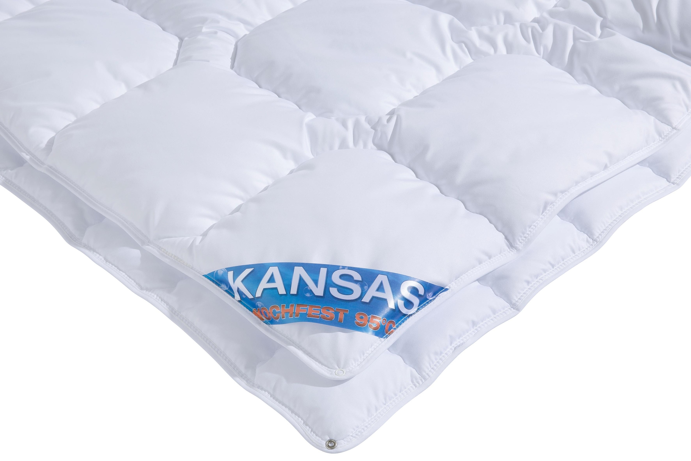 f.a.n. Schlafkomfort Microfaserbettdecke + Kopfkissen »Kansas«, (Spar-Set), Bettwaren-Set Topseller, in 135x200 cm, für Sommer oder Winter