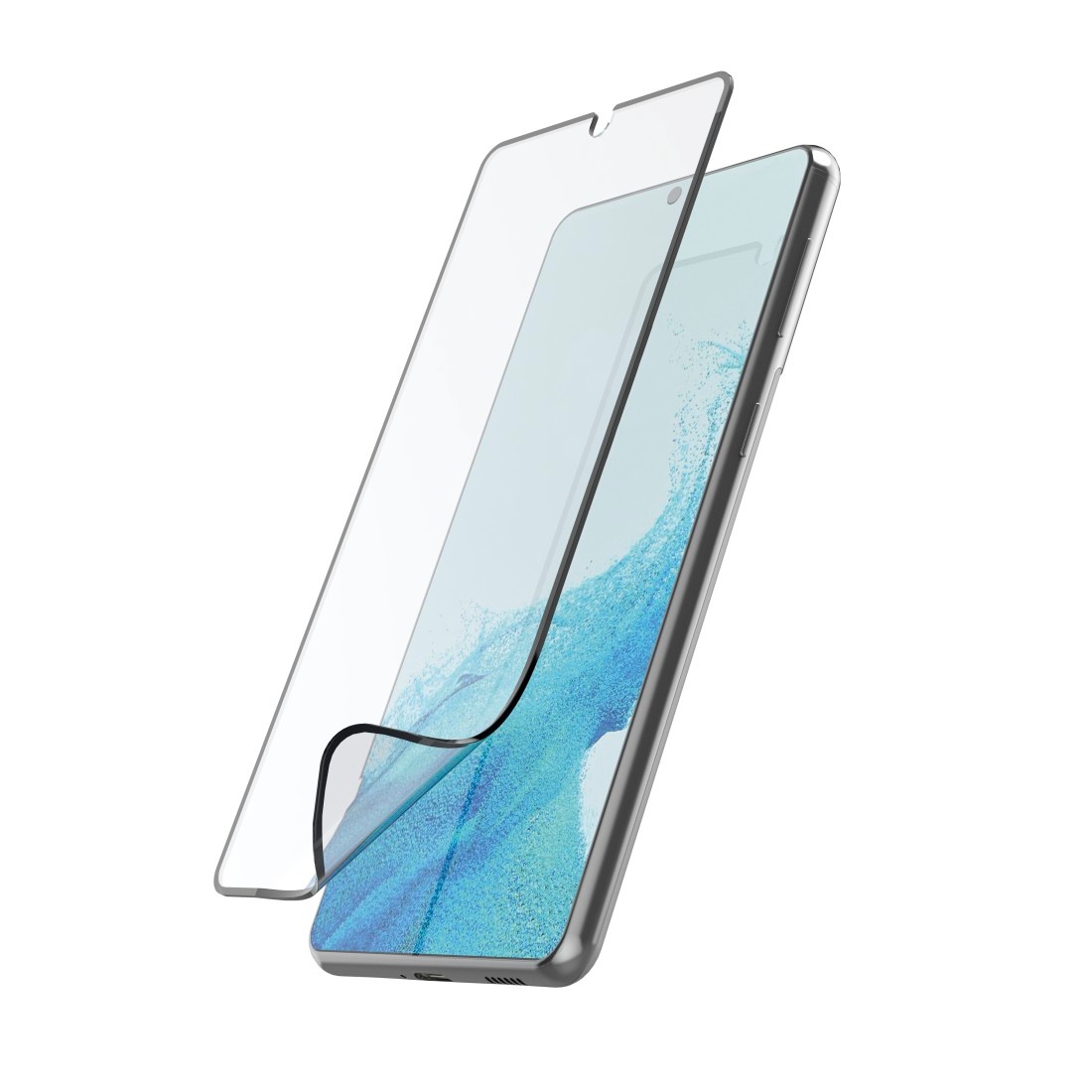 Hama Displayschutzglas »Schutzfolie für Samsung Galaxy S24 (Handy Displayschutz Full-Cover)«, für Samsung Galaxy S24, Panzerglas, langwierig, robust