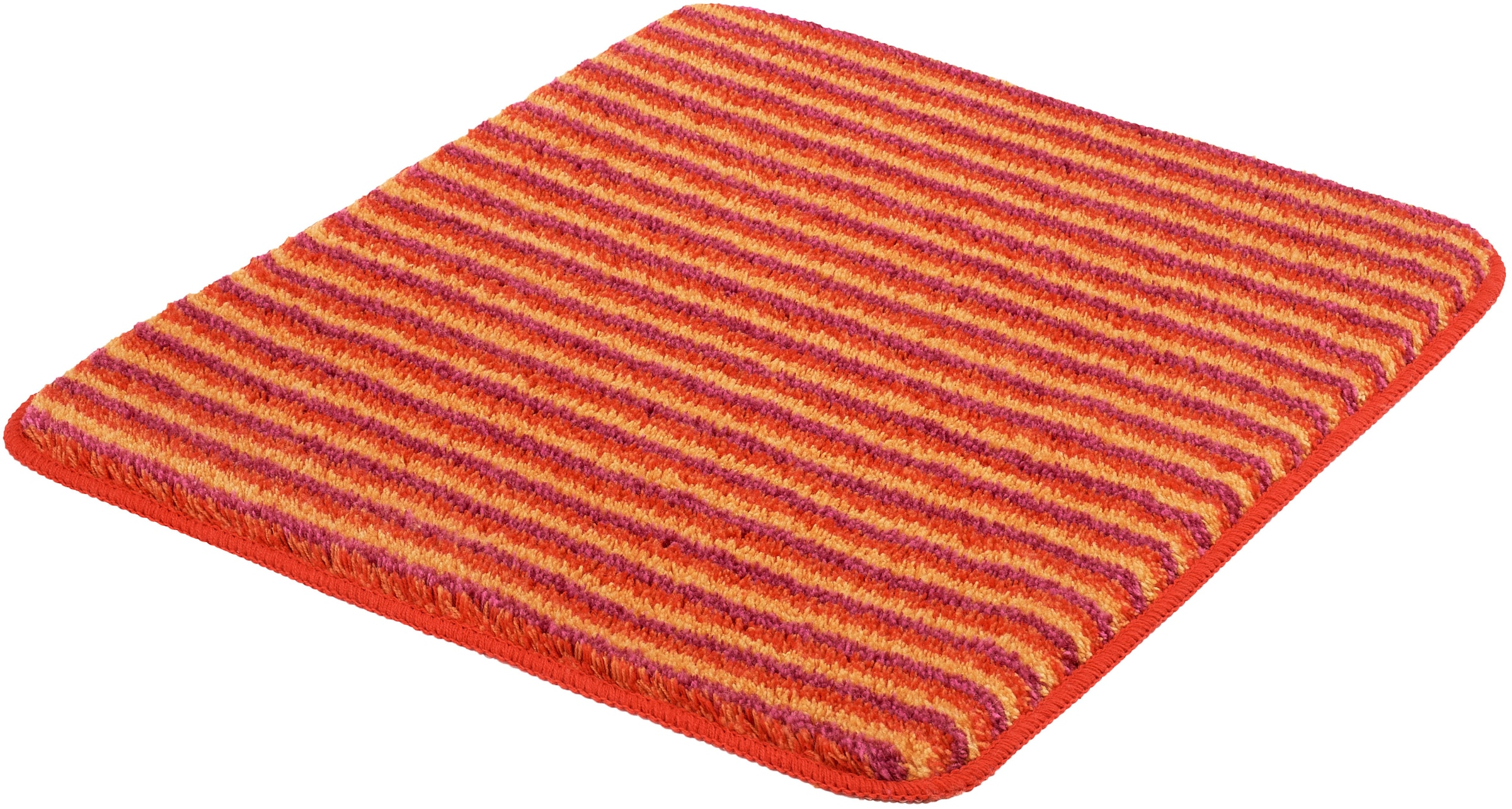 MEUSCH Badematte »Lana«, rutschhemmend beschichtet, fußbodenheizungsgeeignet, Badteppich, modernes Streifen Design, waschbar