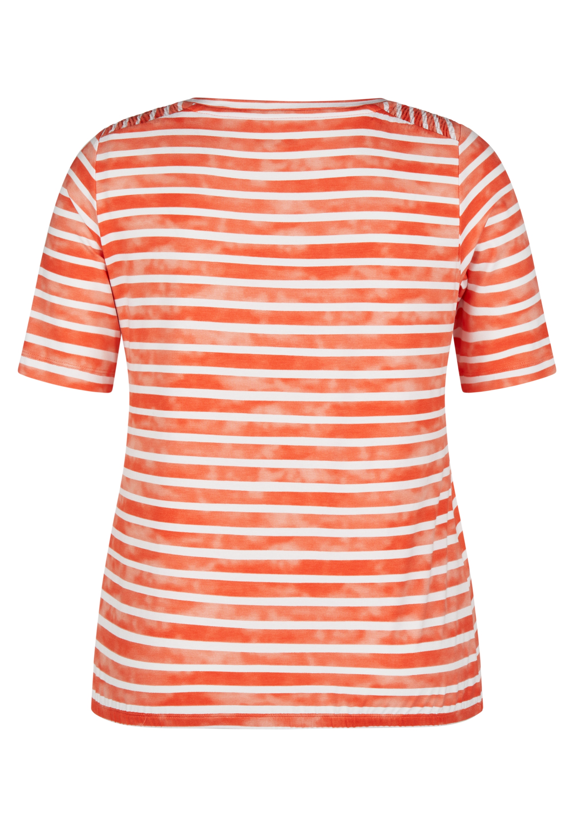 Rabe Rundhalsshirt, im Streifen-Look und mit Nieten-Details